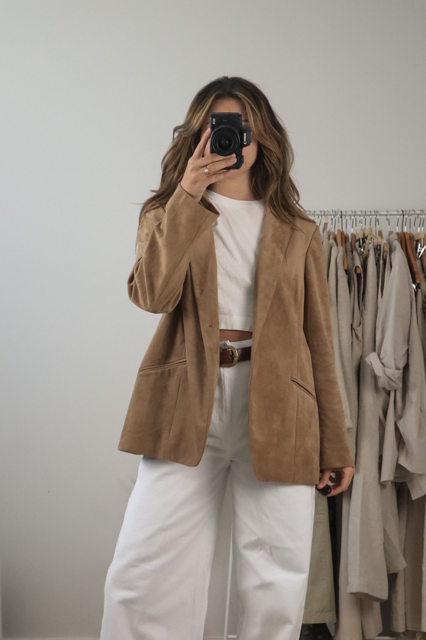 Vintage x Suede Like Blazer (M)