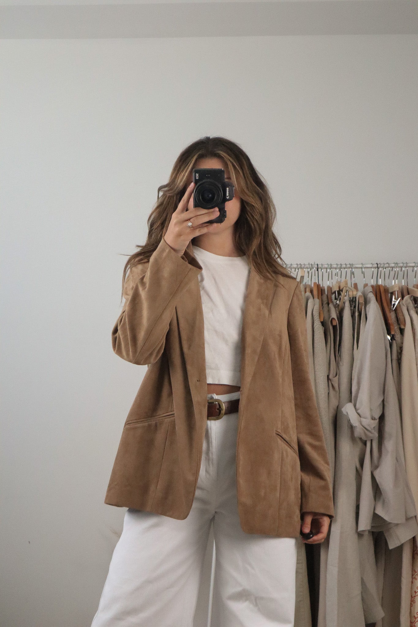 Vintage x Suede Like Blazer (M)