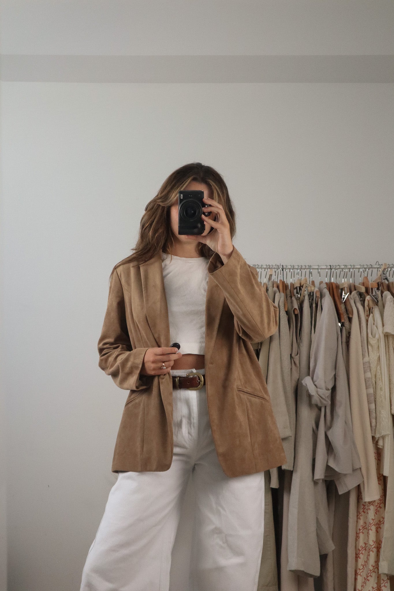 Vintage x Suede Like Blazer (M)
