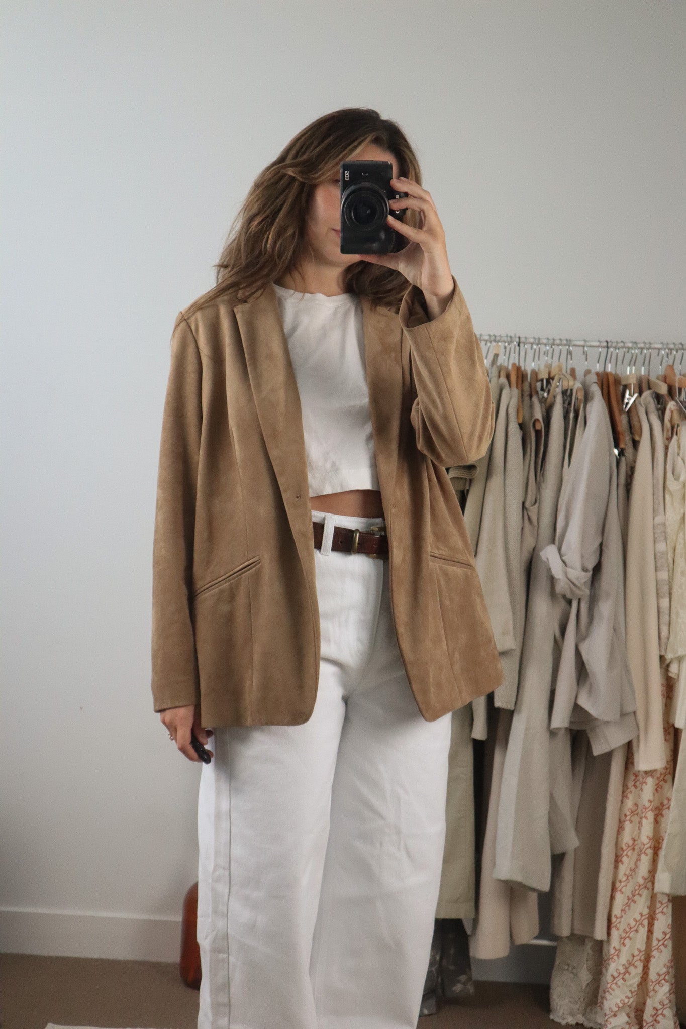 Vintage x Suede Like Blazer (M)