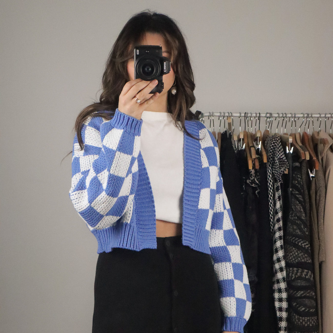 Modern x Checkerboard Cardi (S)