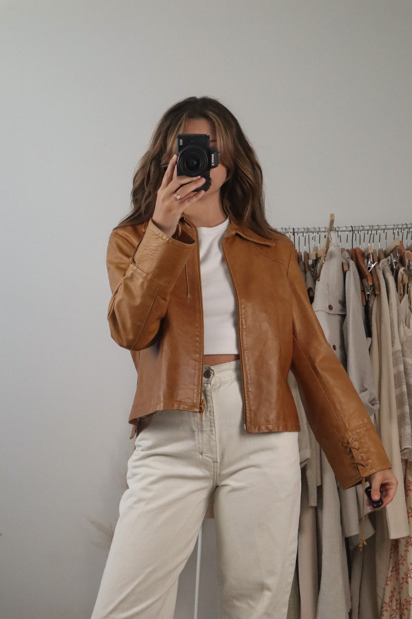 Made in Italy x Vintage x Leather Jacket (S/M)