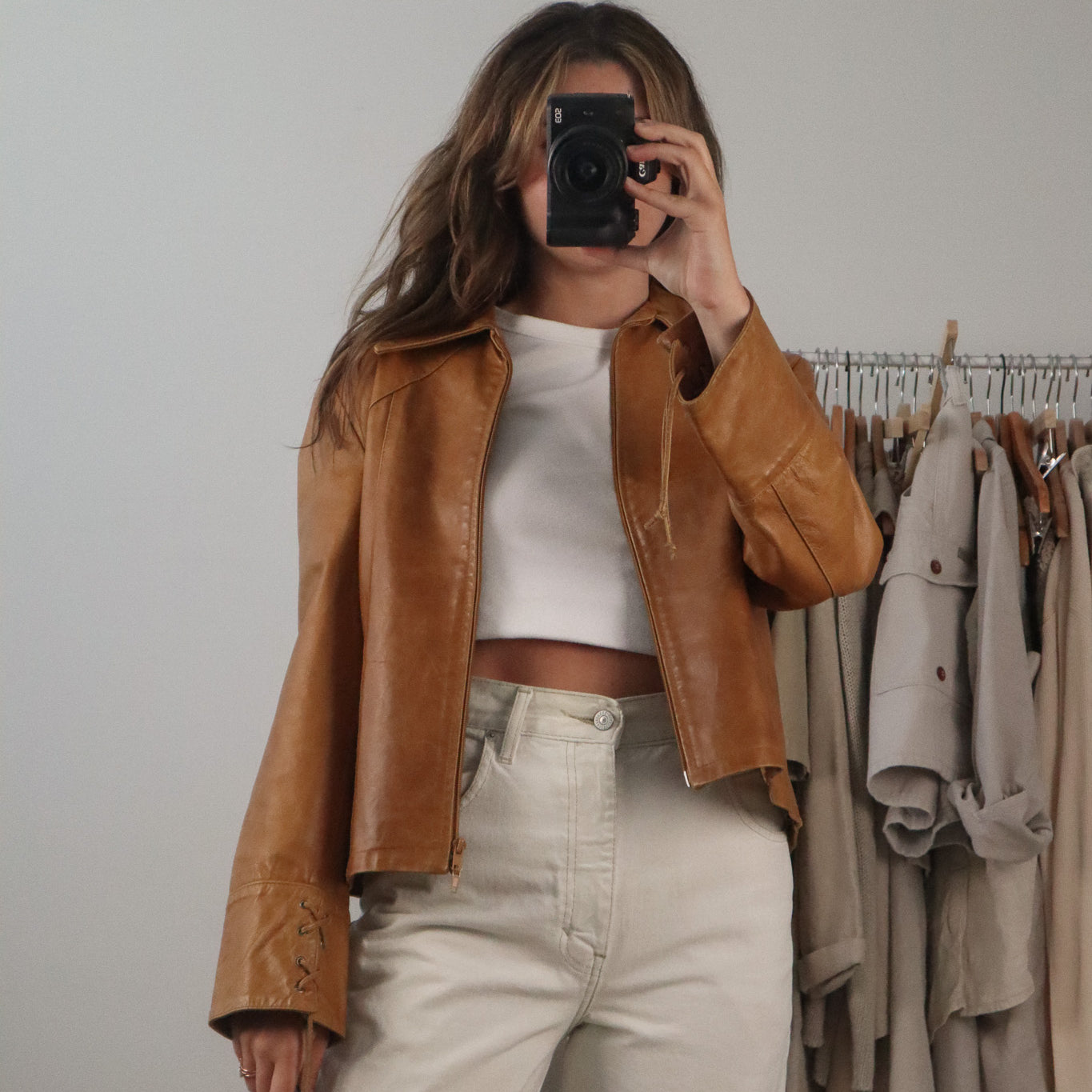 Made in Italy x Vintage x Leather Jacket (S/M)