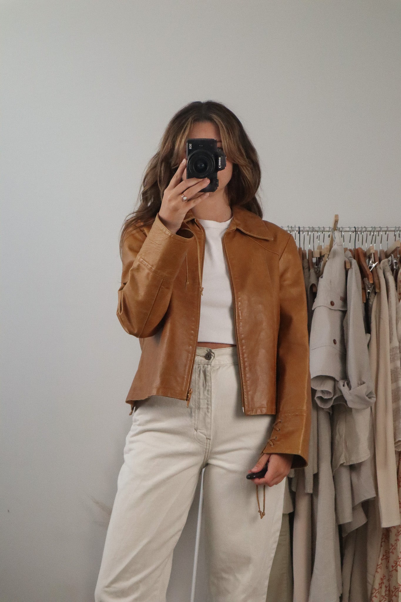 Made in Italy x Vintage x Leather Jacket (S/M)