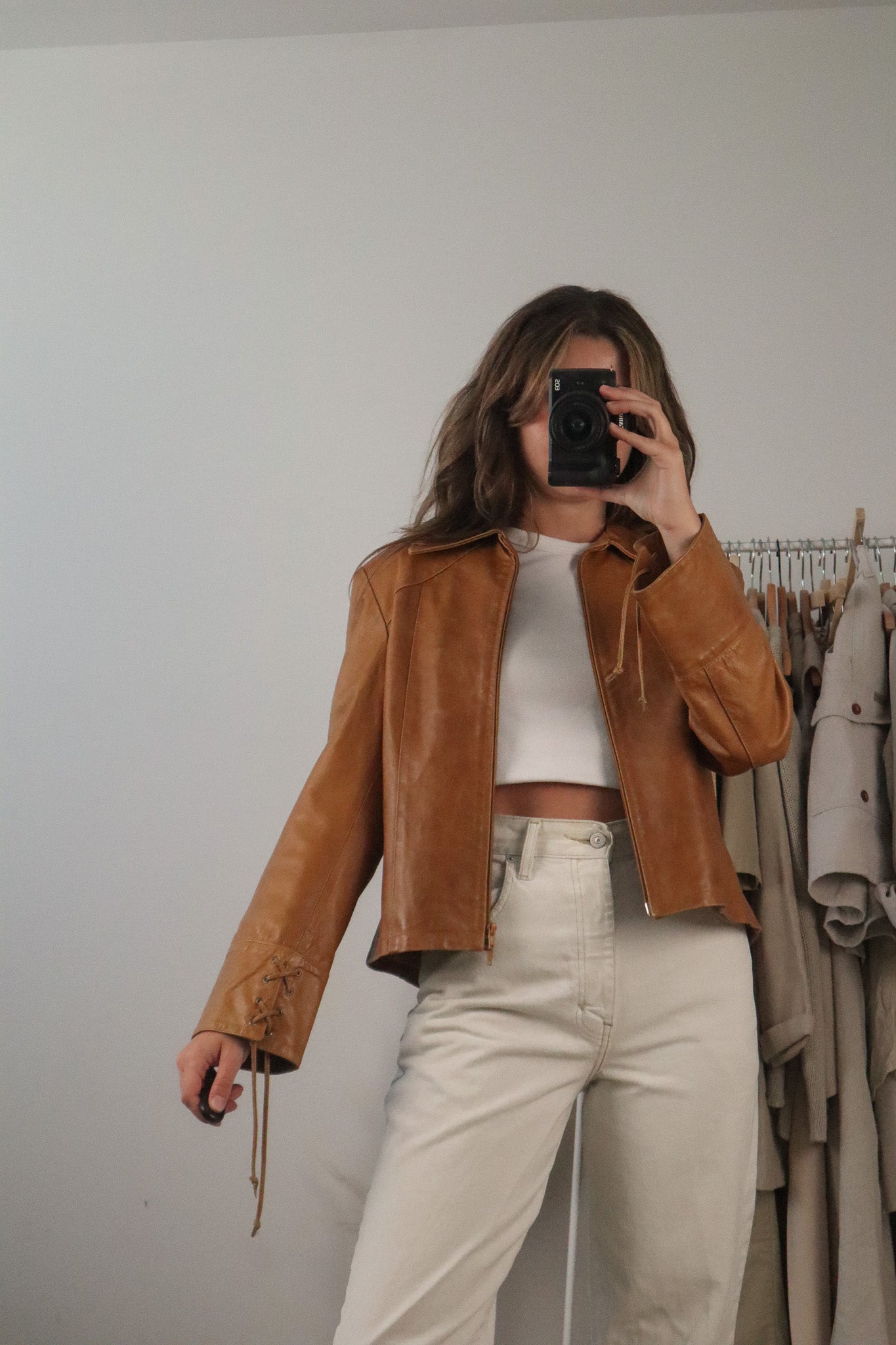 Made in Italy x Vintage x Leather Jacket (S/M)