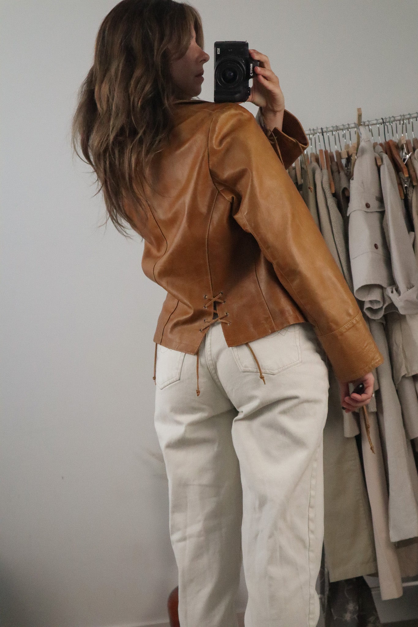 Made in Italy x Vintage x Leather Jacket (S/M)