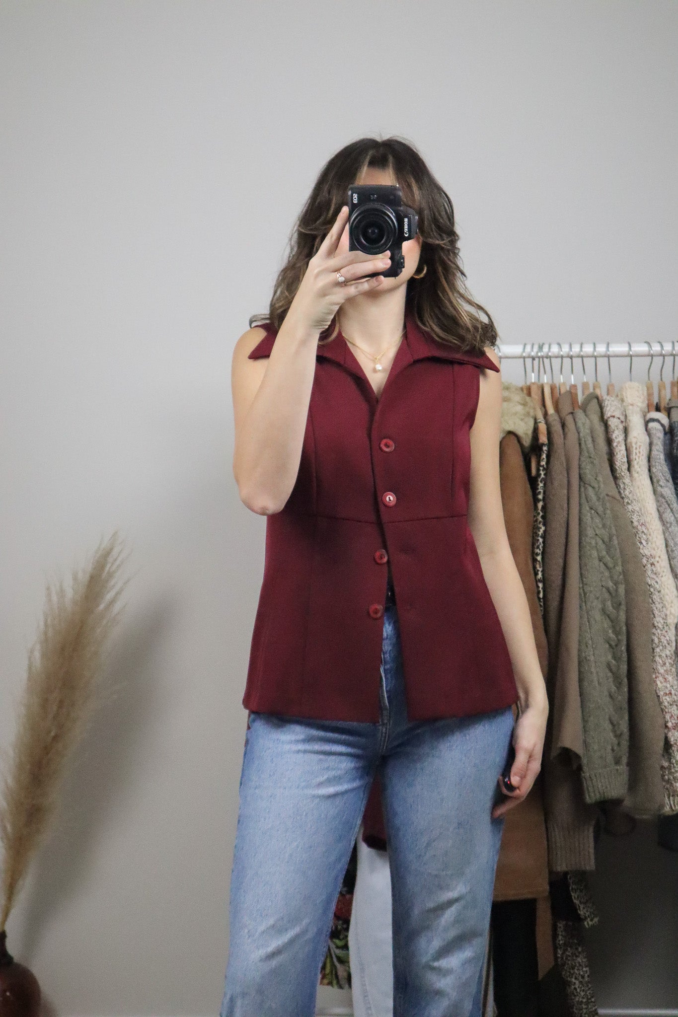 Made in Canada x Vintage x Collared Top/Vest (4/6)