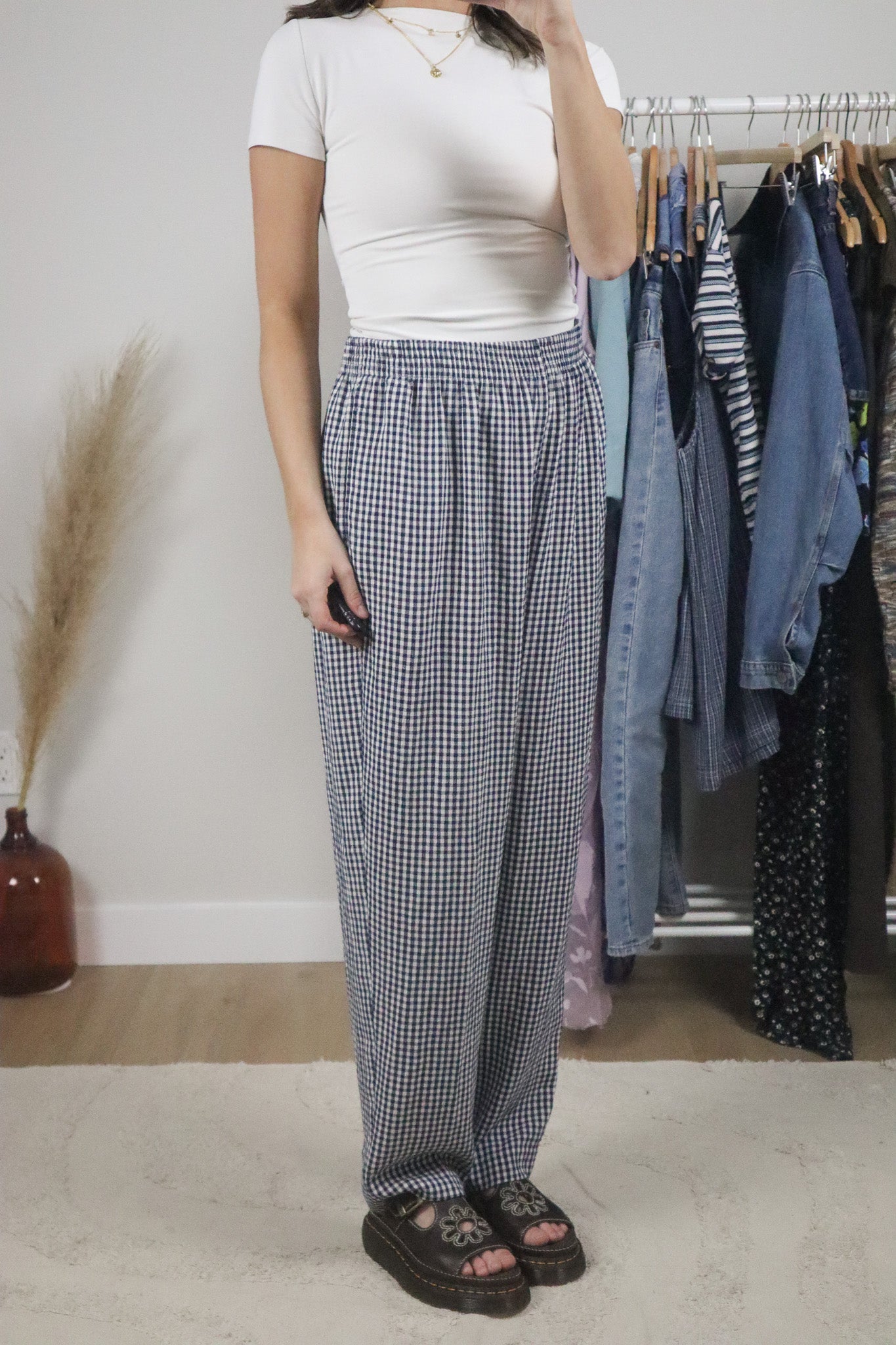 Made in USA x Vintage x Gingham Pants (12)