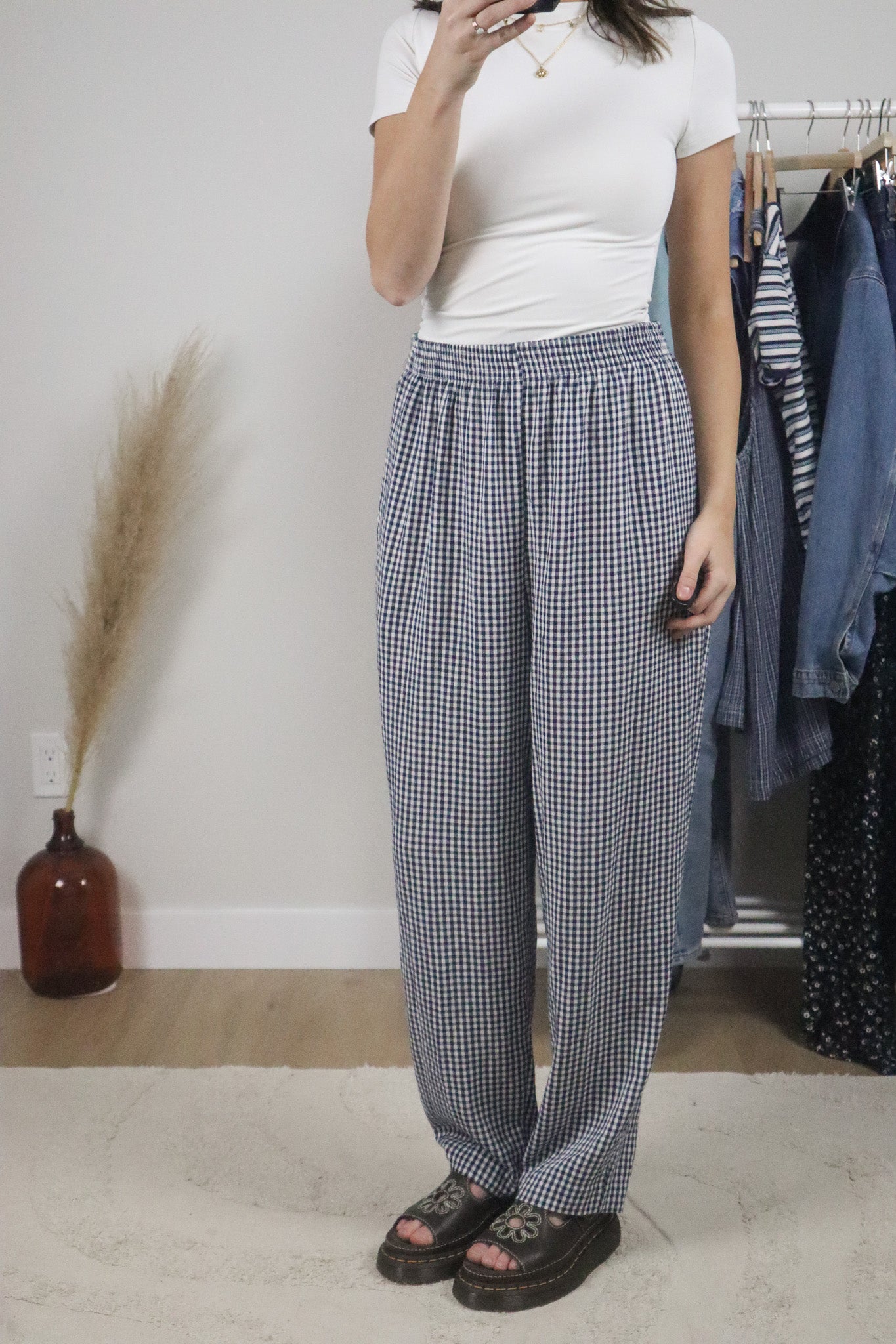 Made in USA x Vintage x Gingham Pants (12)