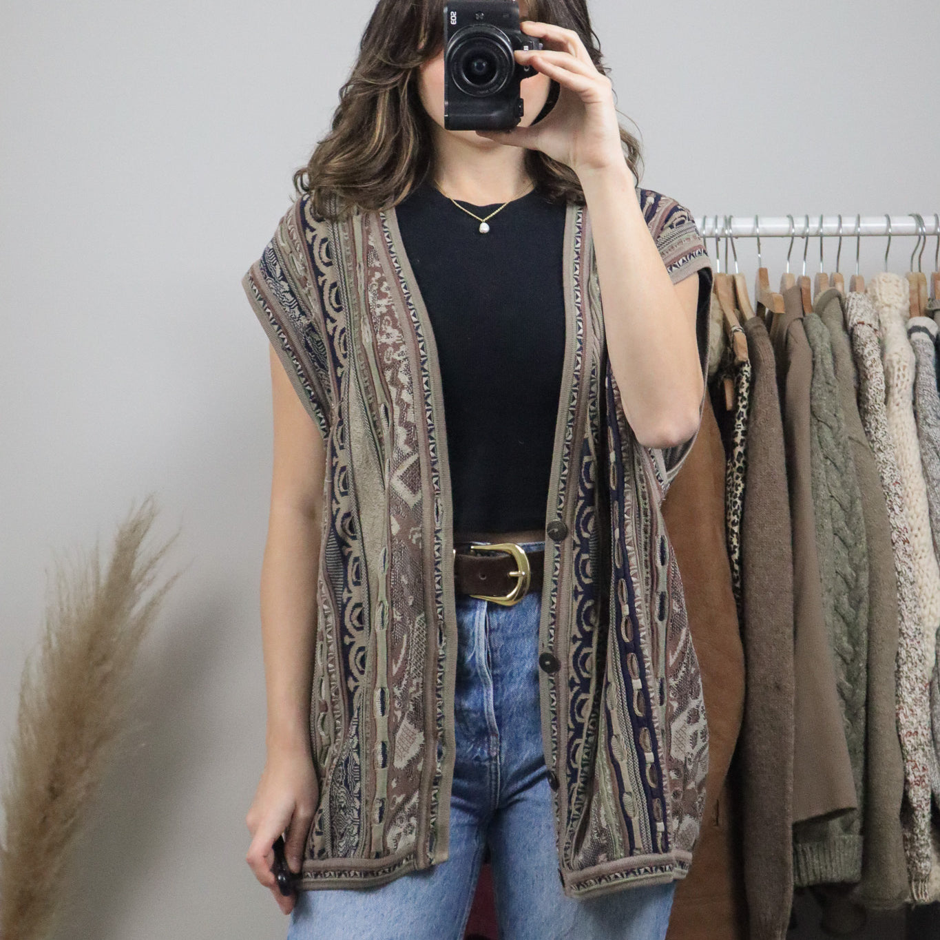 Made in Canada x Vintage x 3D print Vest (XL)