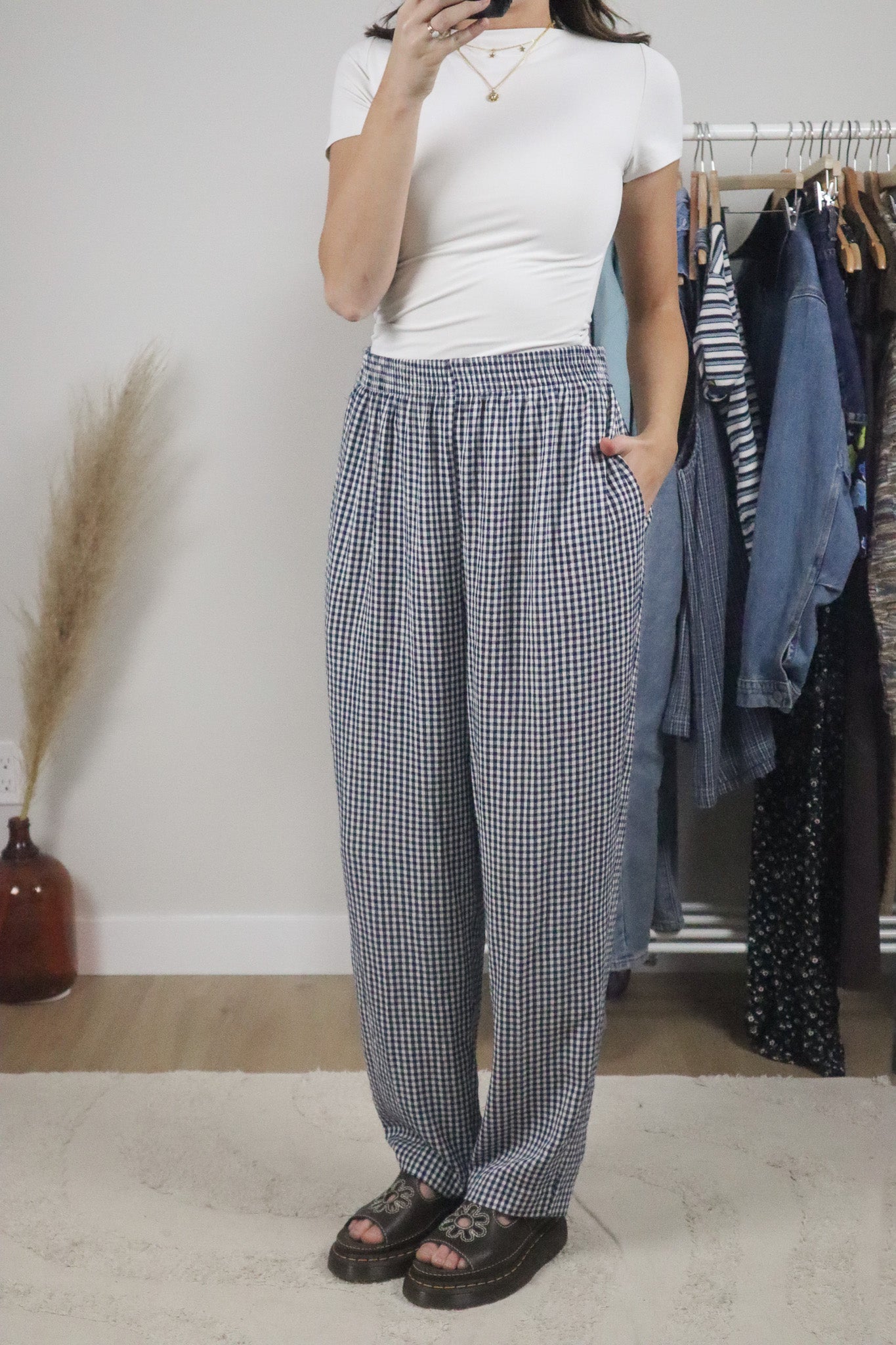 Made in USA x Vintage x Gingham Pants (12)