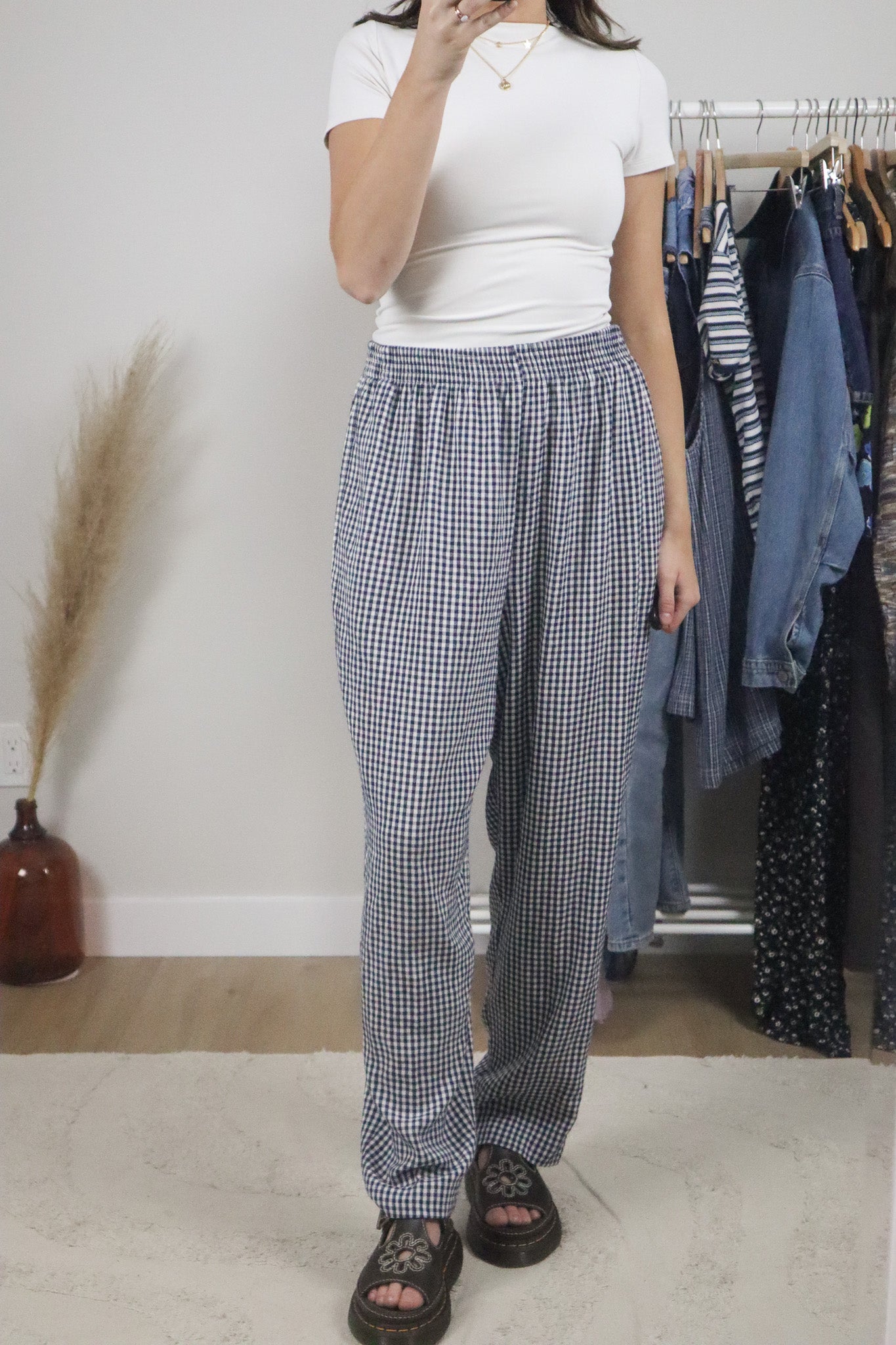 Made in USA x Vintage x Gingham Pants (12)