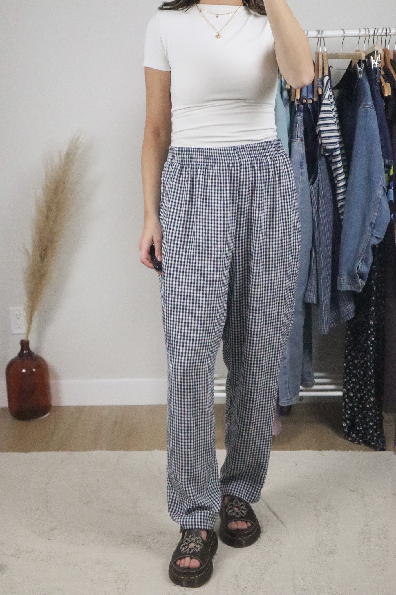 Made in USA x Vintage x Gingham Pants (12)