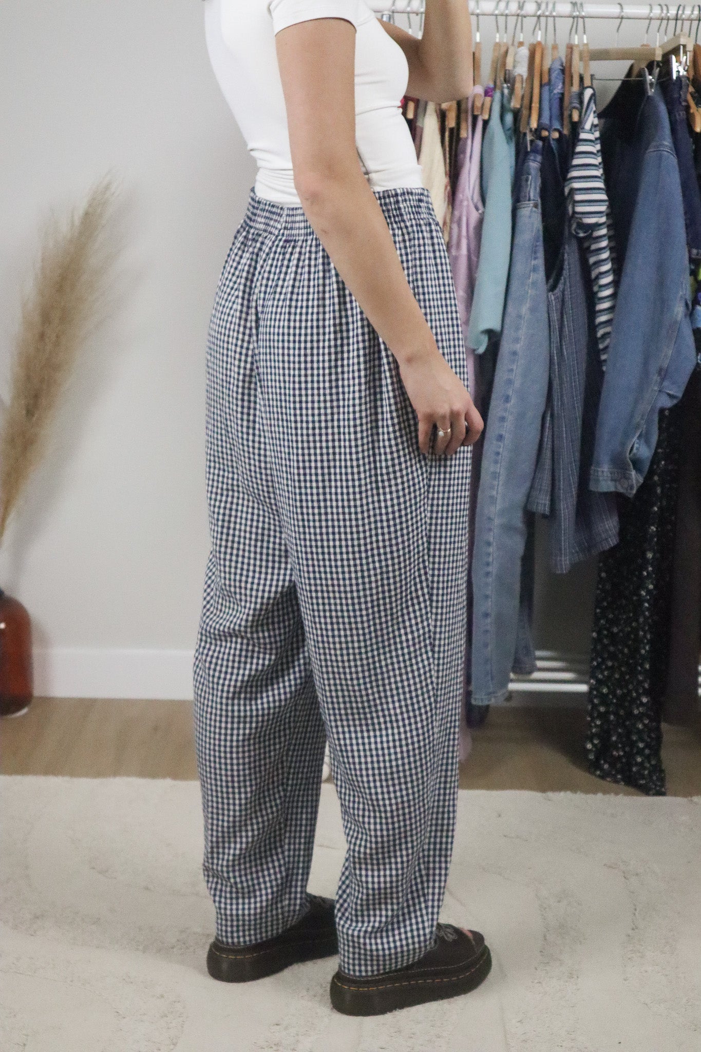 Made in USA x Vintage x Gingham Pants (12)