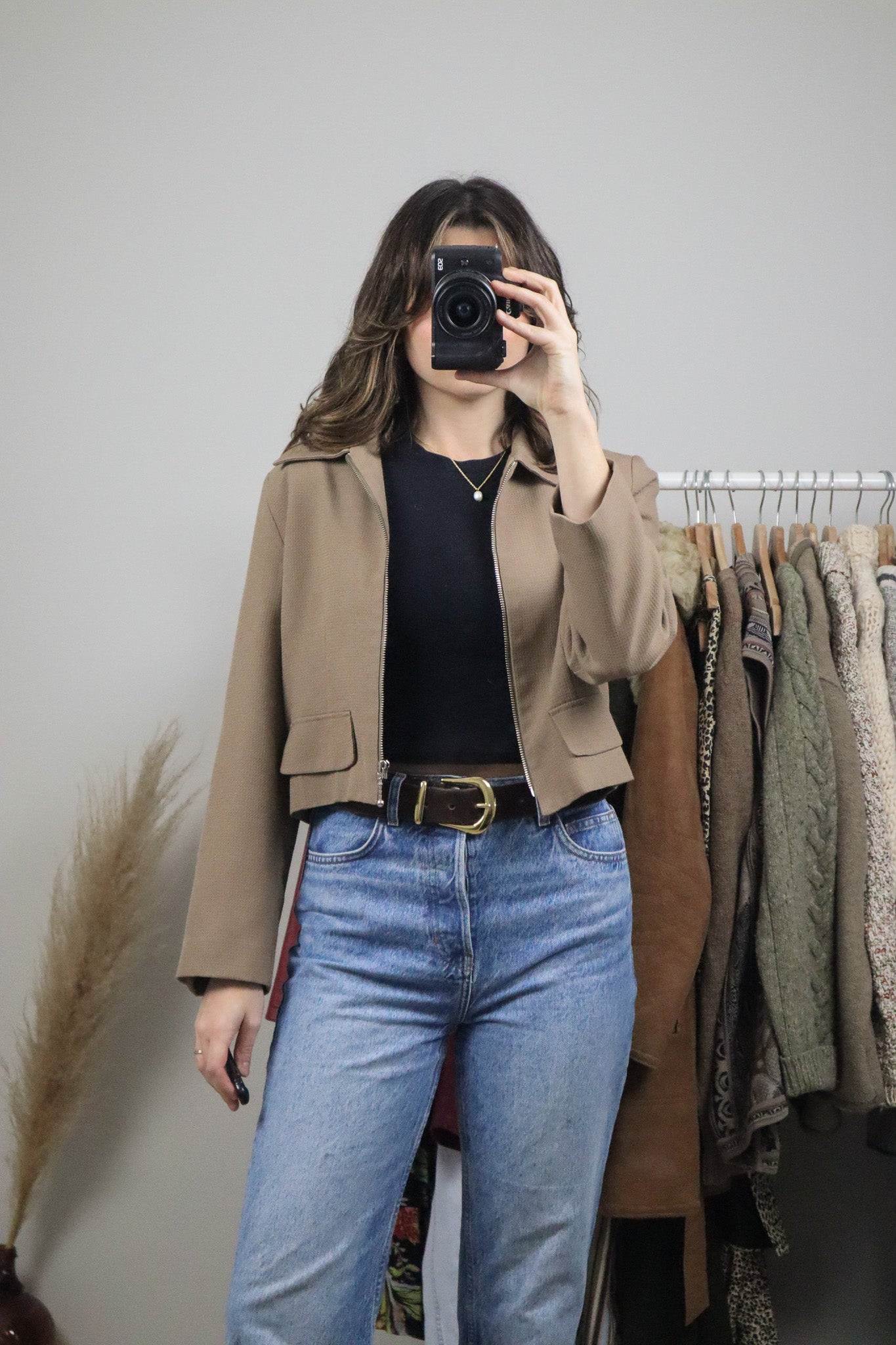 Made in Canada x Vintage x Cropped Collared Jacket (4/6)
