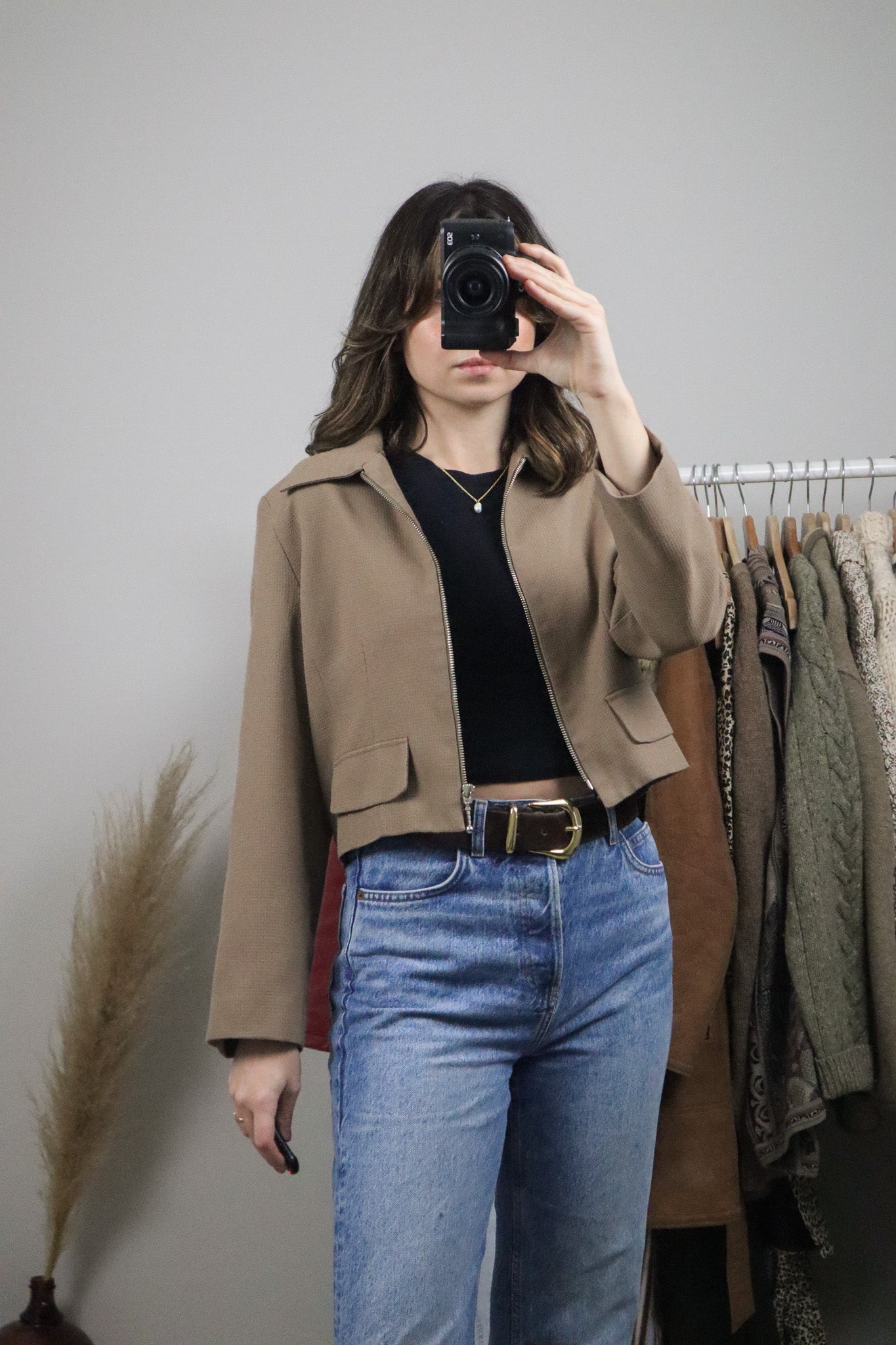 Made in Canada x Vintage x Cropped Collared Jacket (4/6)