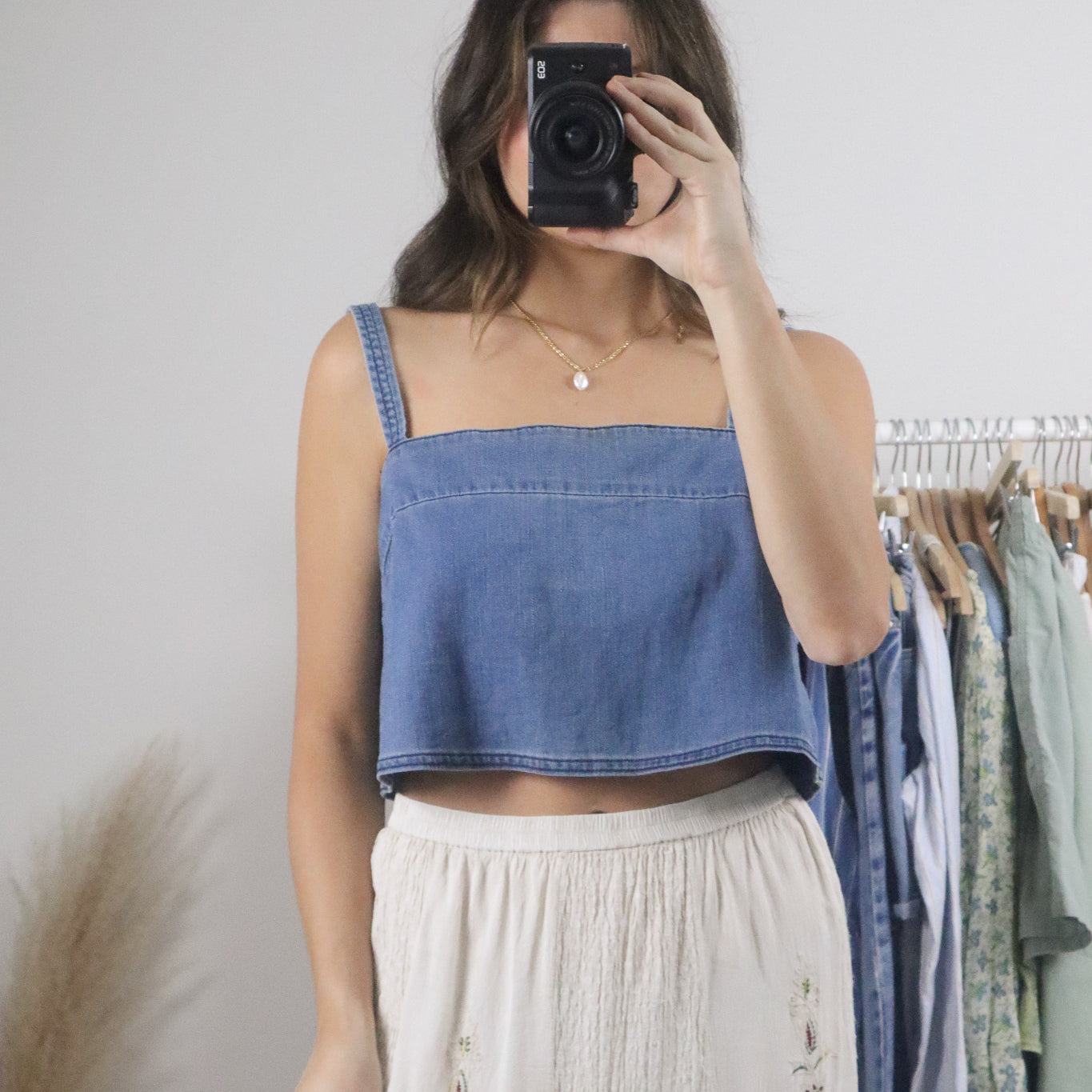 Modern x Denim Cropped Top (M)