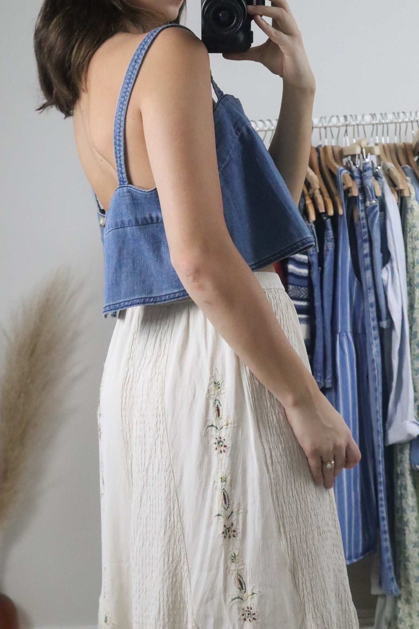 Modern x Denim Cropped Top (M)