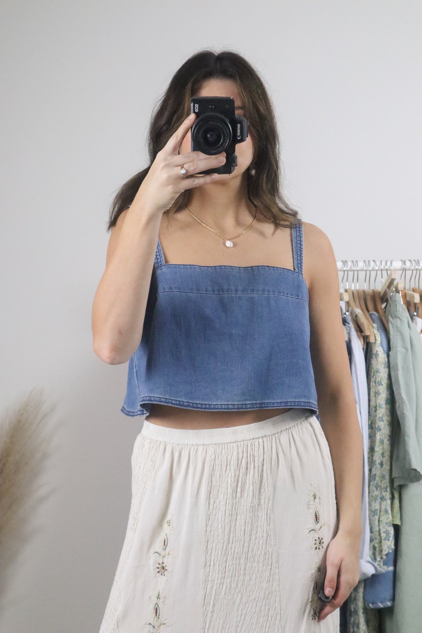 Modern x Denim Cropped Top (M)