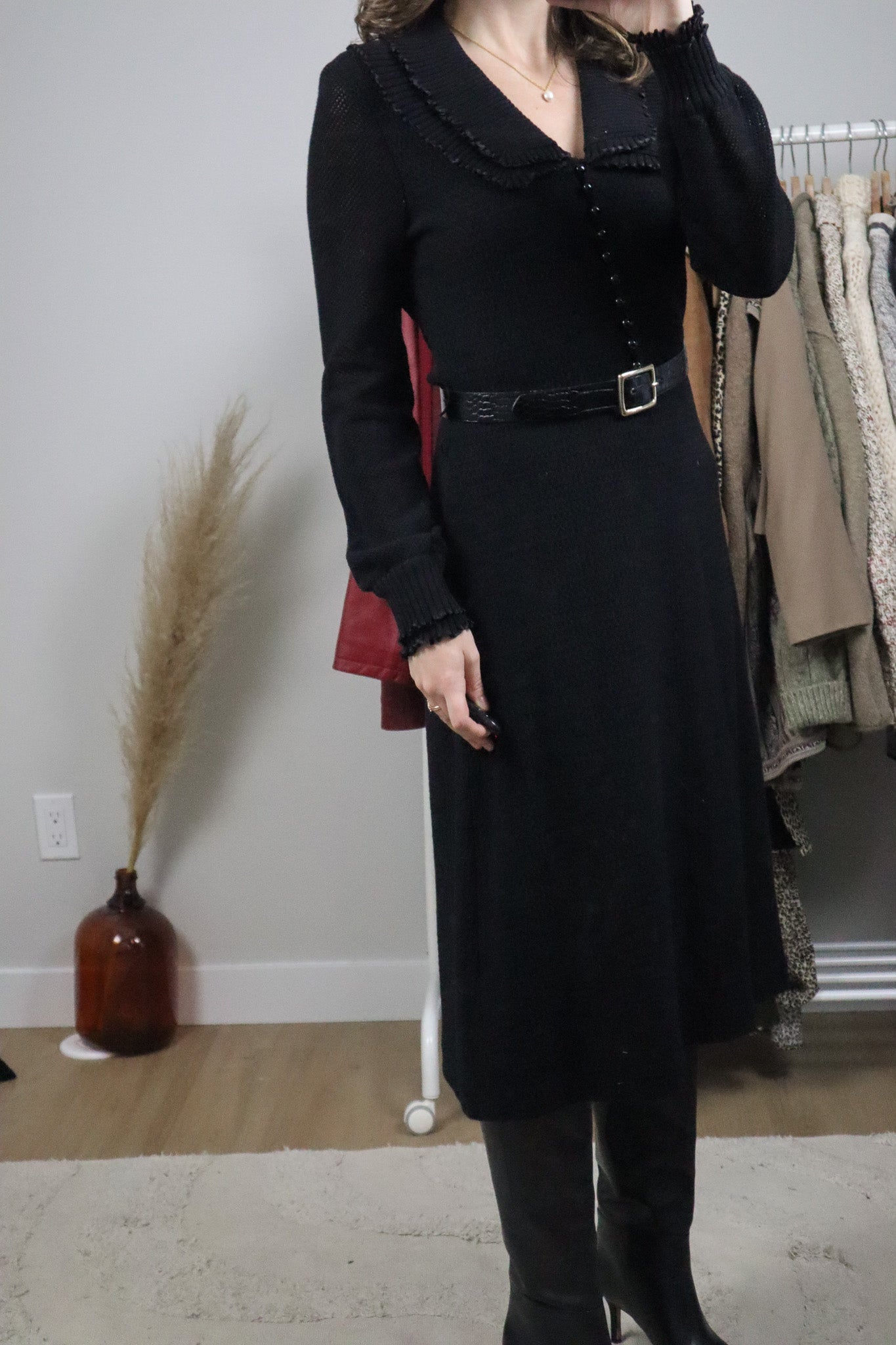 Made in Italy x Vintage x Wool Knit Maxi Dress (8)