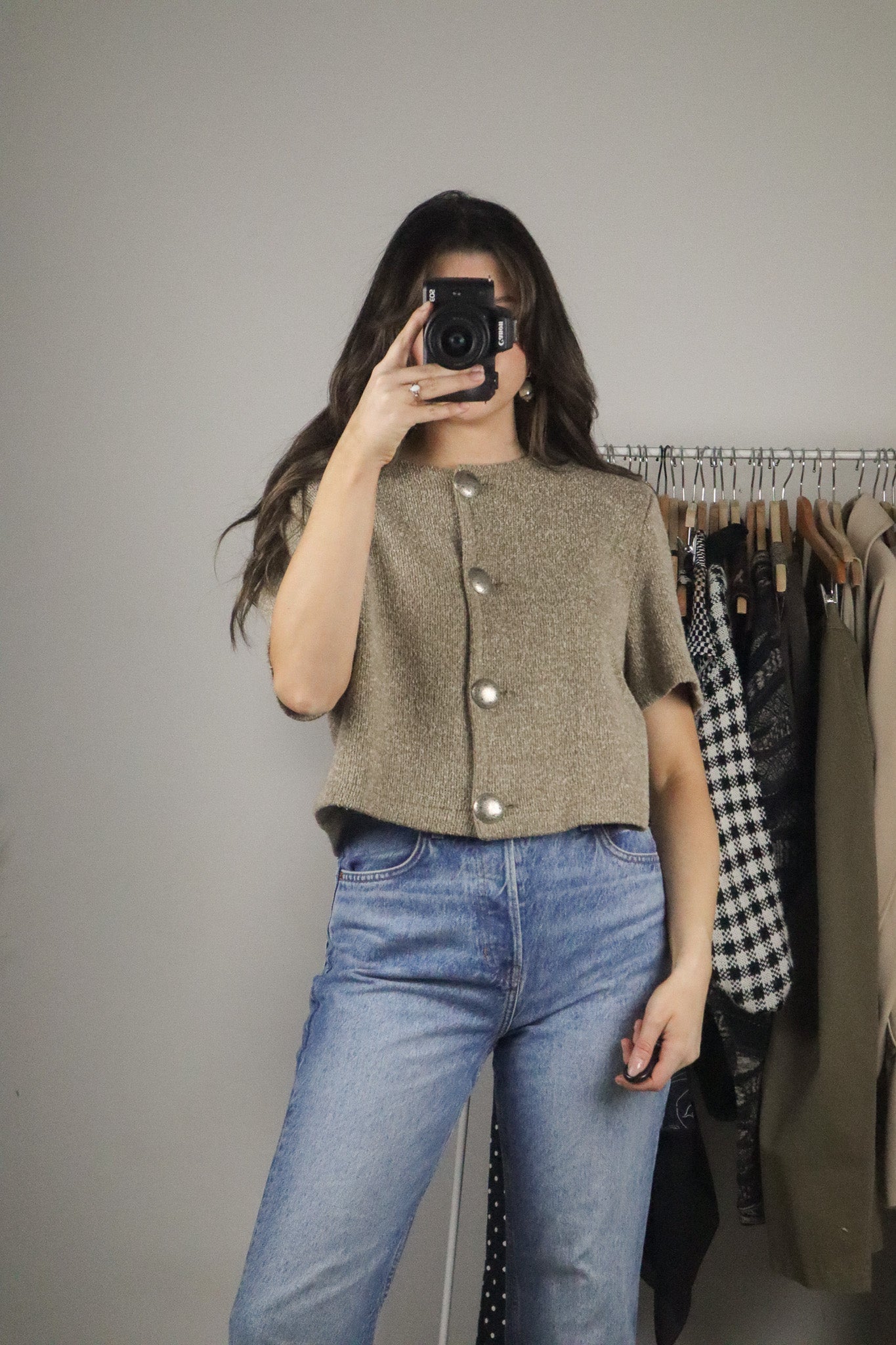 Made in Canada x Vintage x Cropped Knit (M)