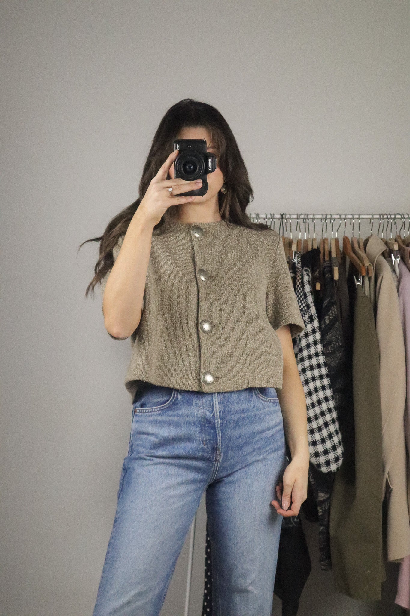 Made in Canada x Vintage x Cropped Knit (M)