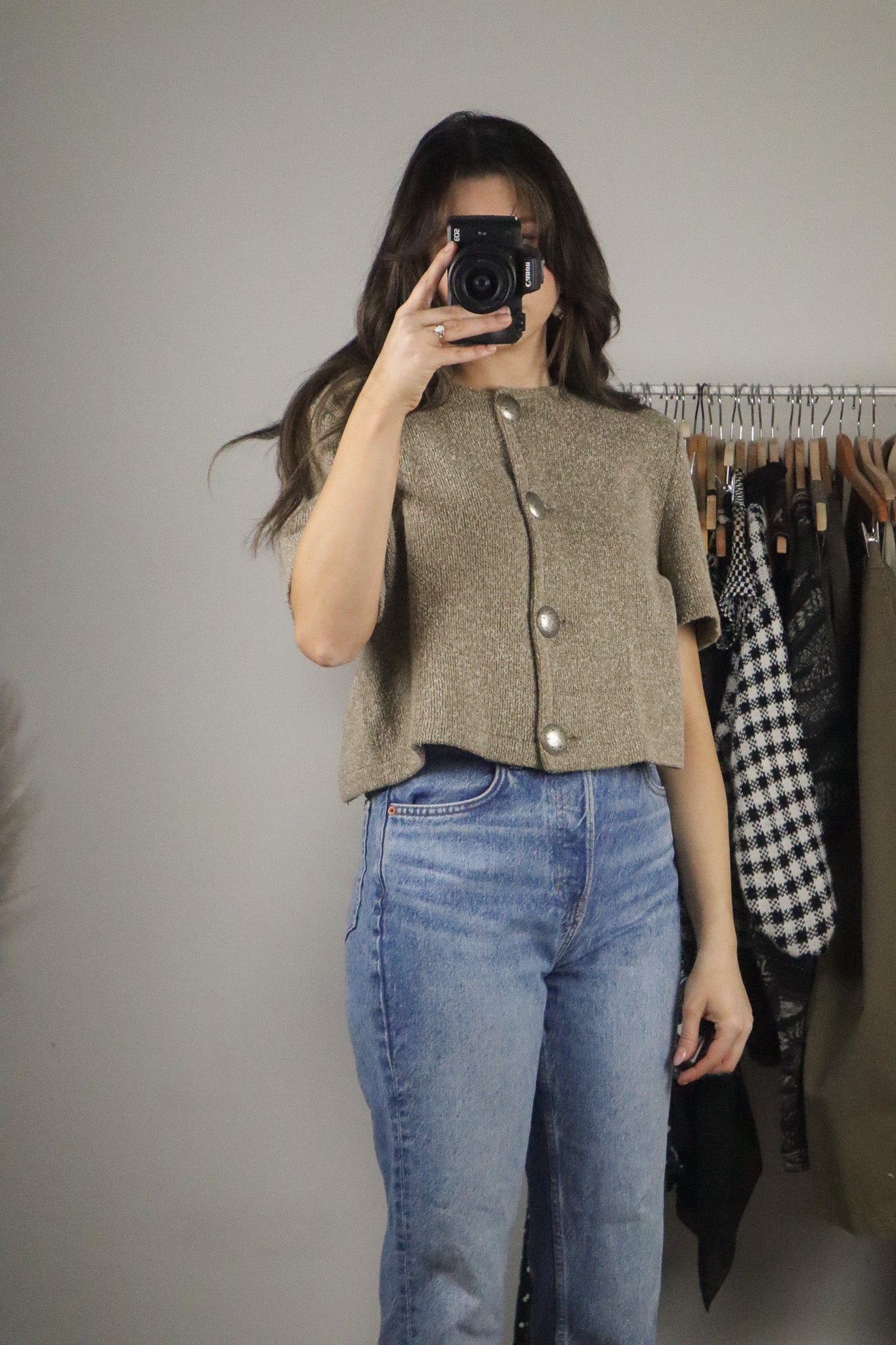 Made in Canada x Vintage x Cropped Knit (M)