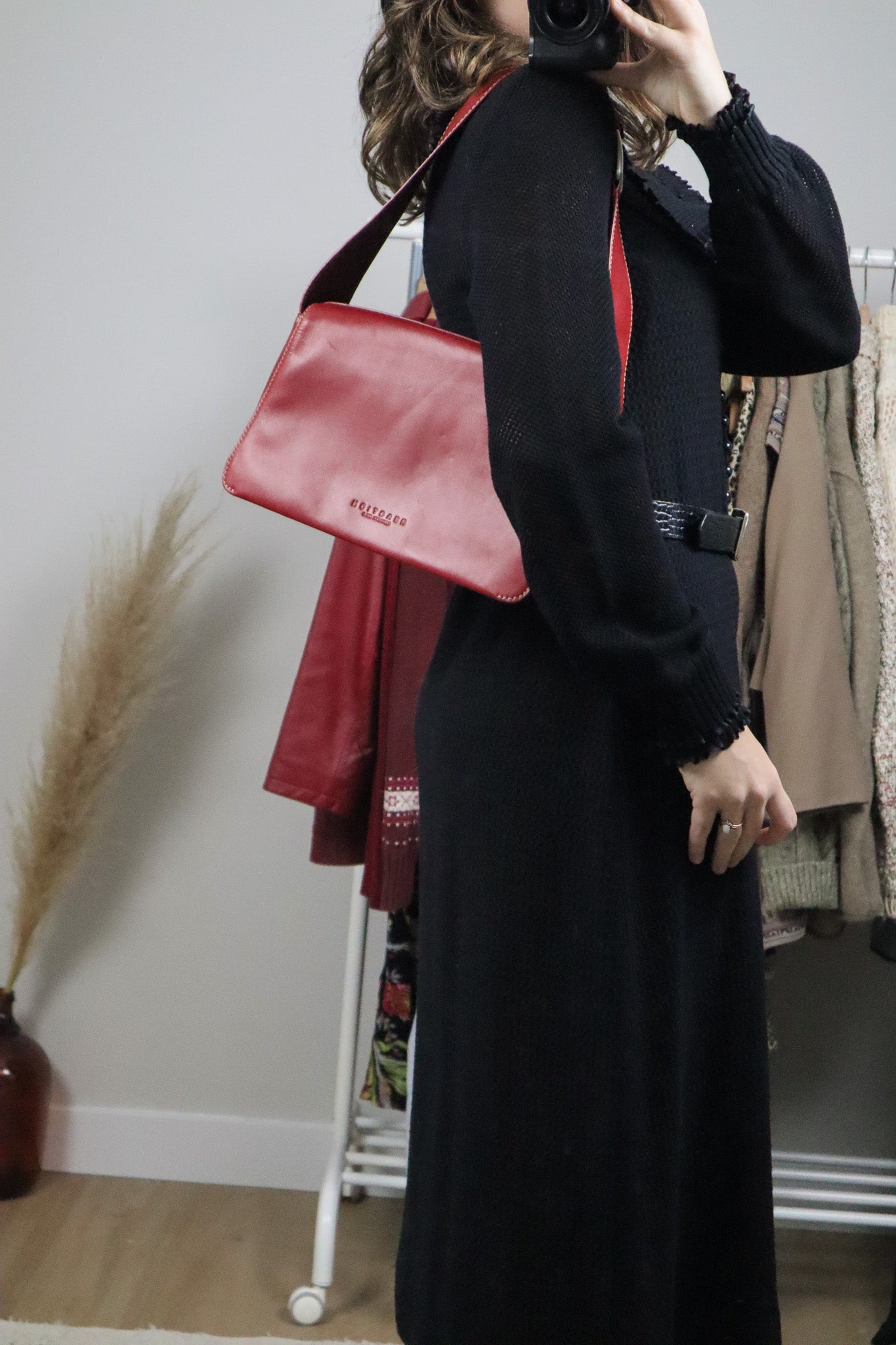 Vintage x Red Leather Purse