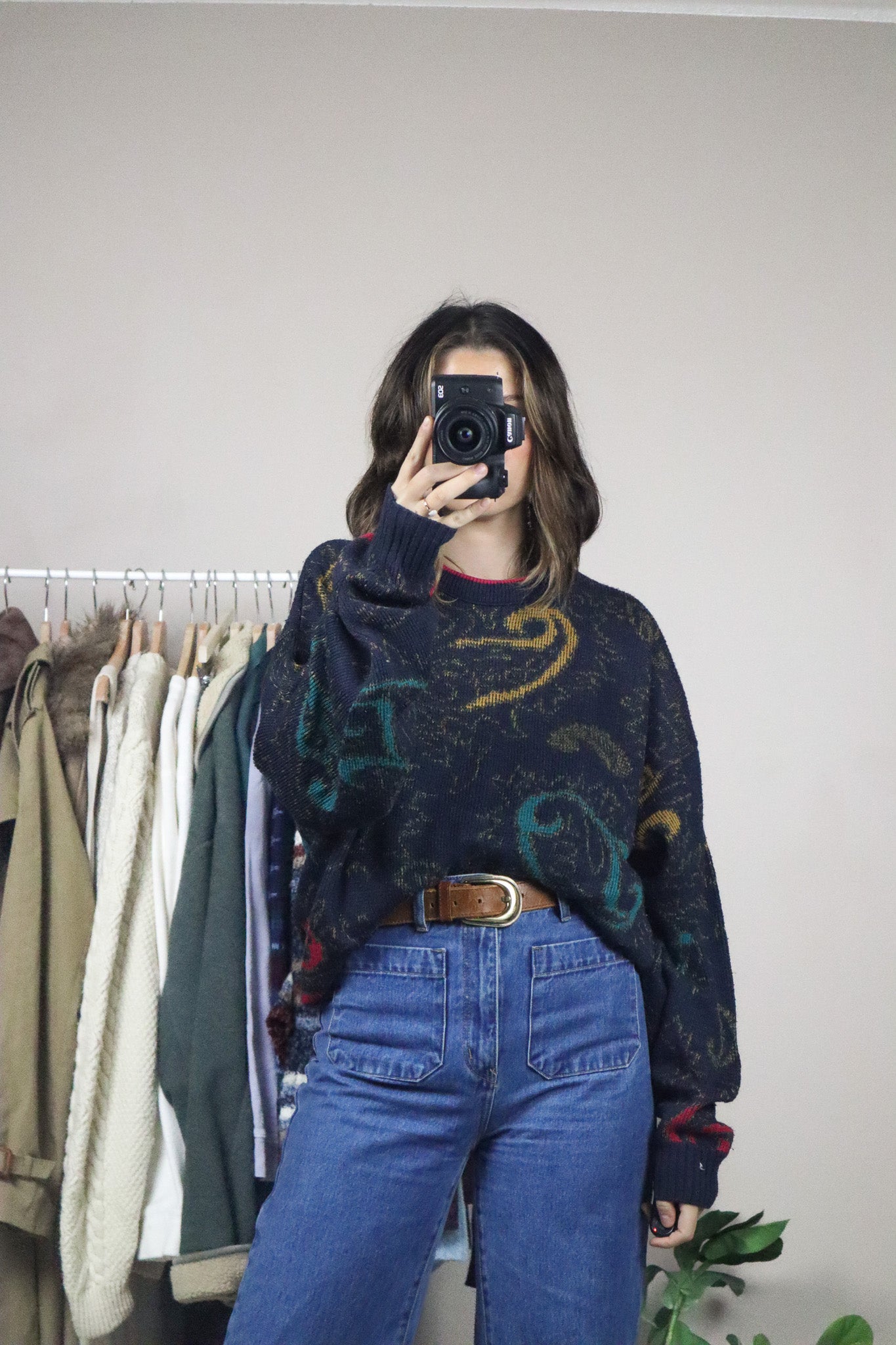Made in Canada x Vintage x Paisly Knit (L)