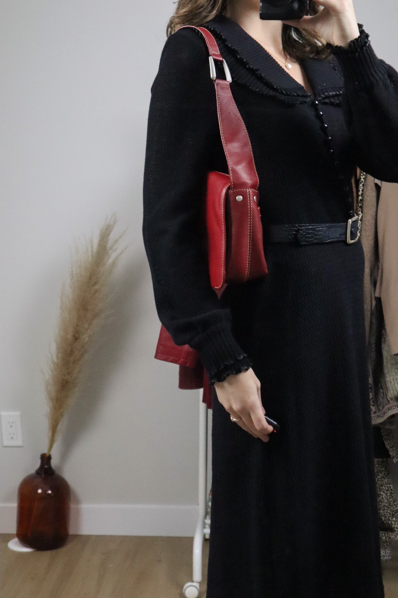 Vintage x Red Leather Purse