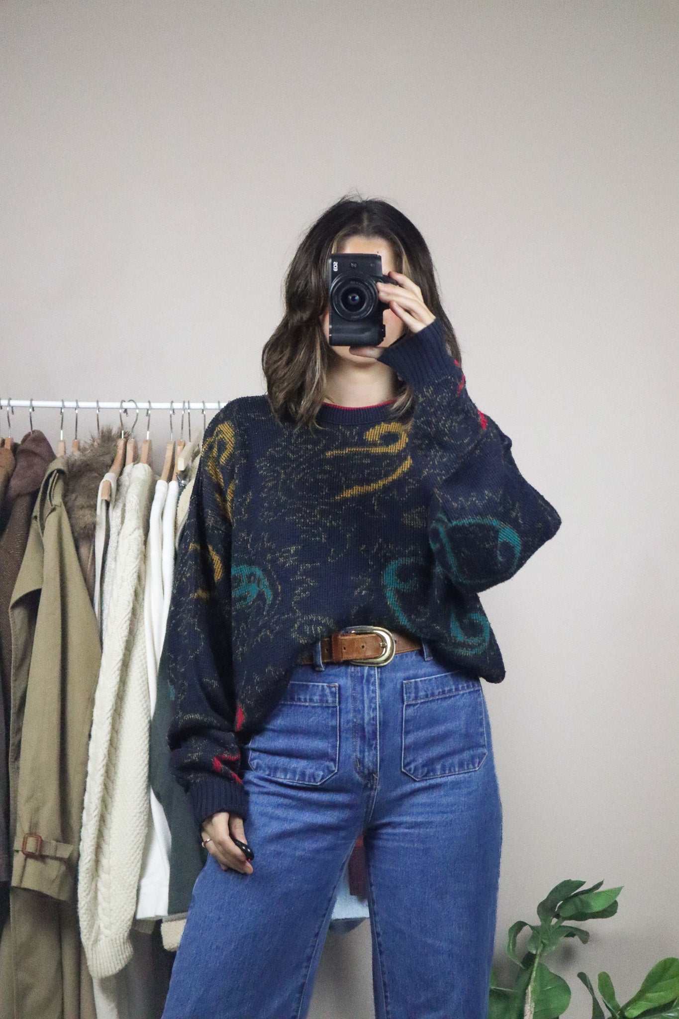 Made in Canada x Vintage x Paisly Knit (L)