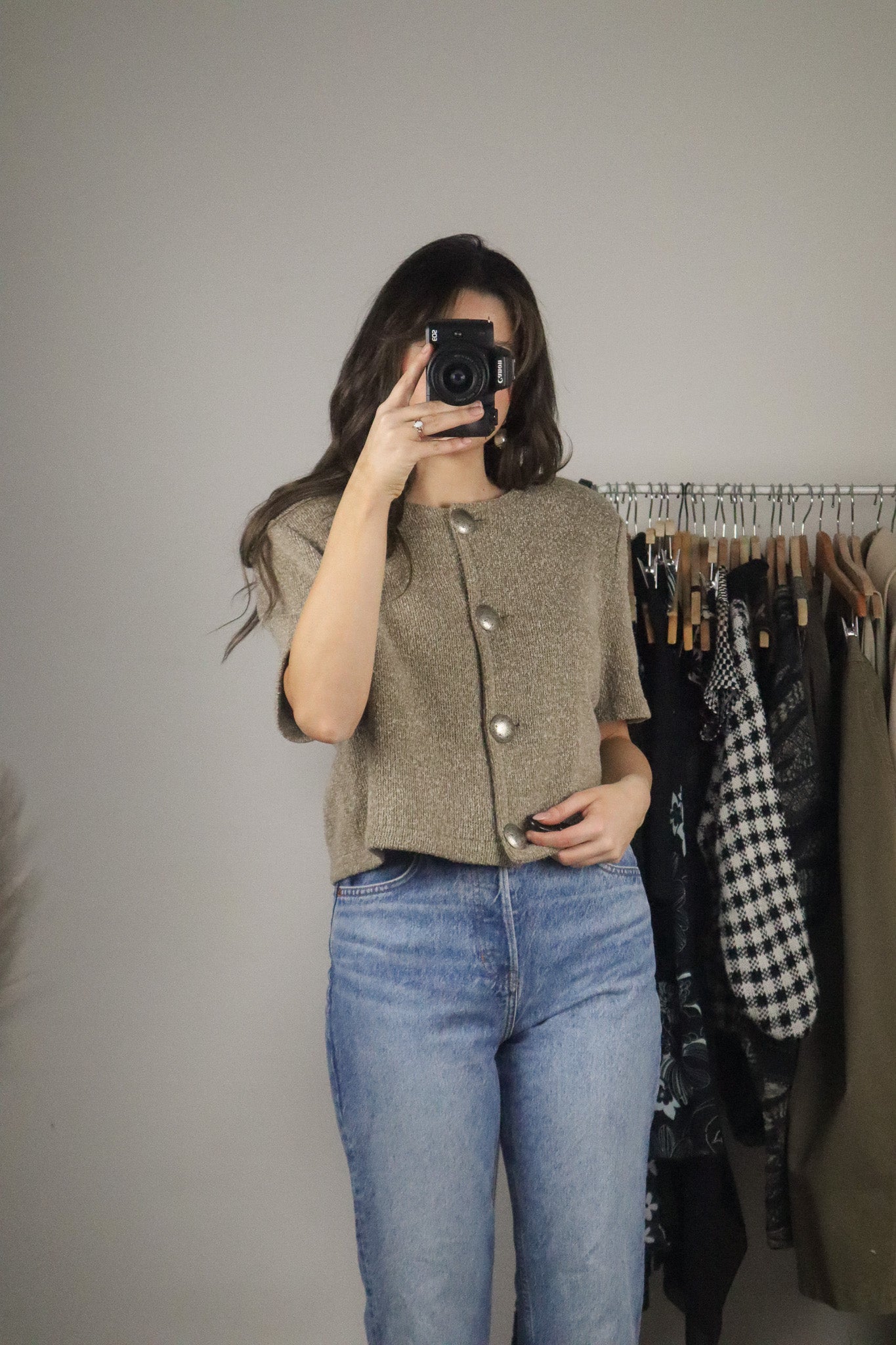 Made in Canada x Vintage x Cropped Knit (M)