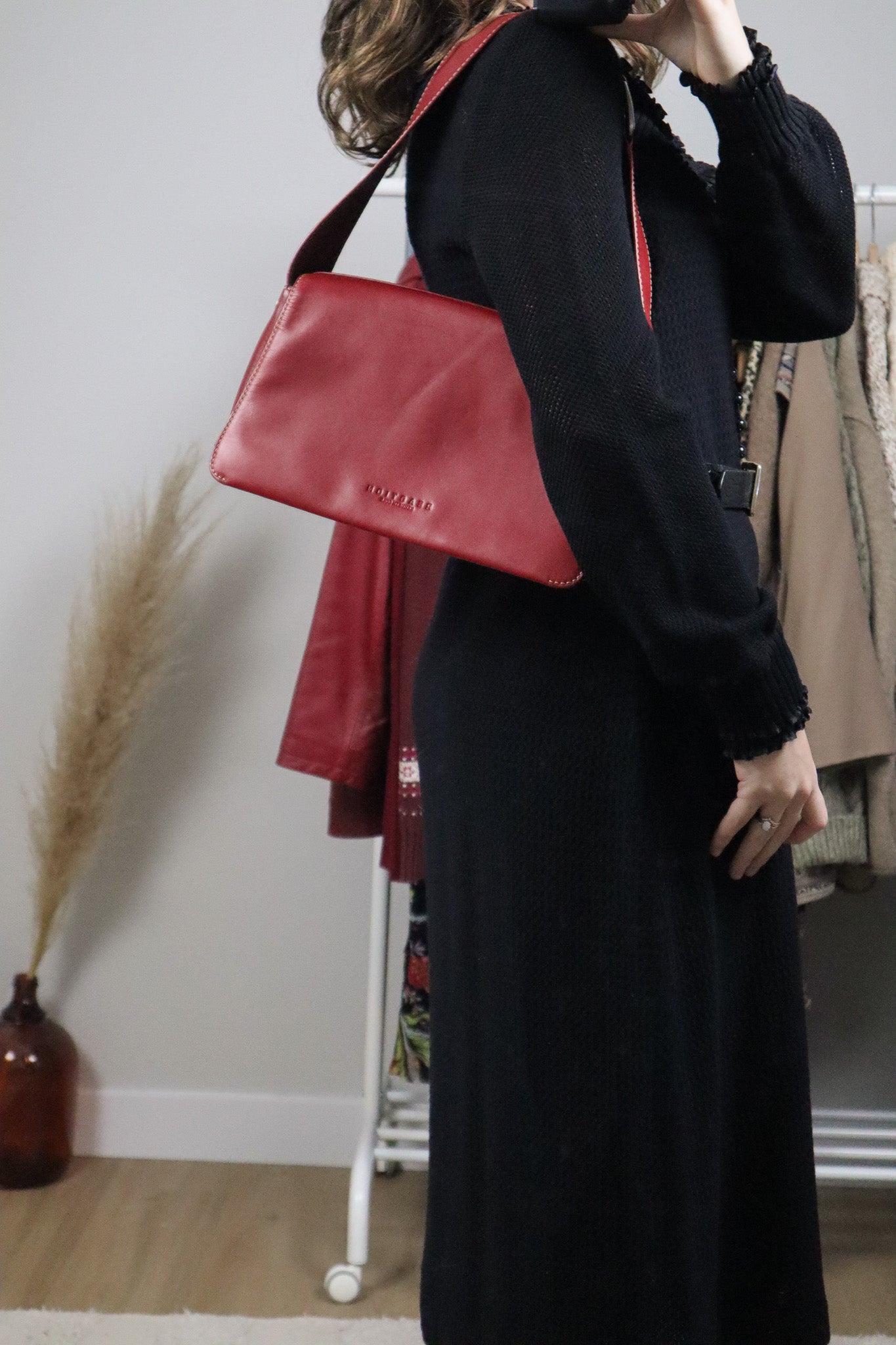 Vintage x Red Leather Purse