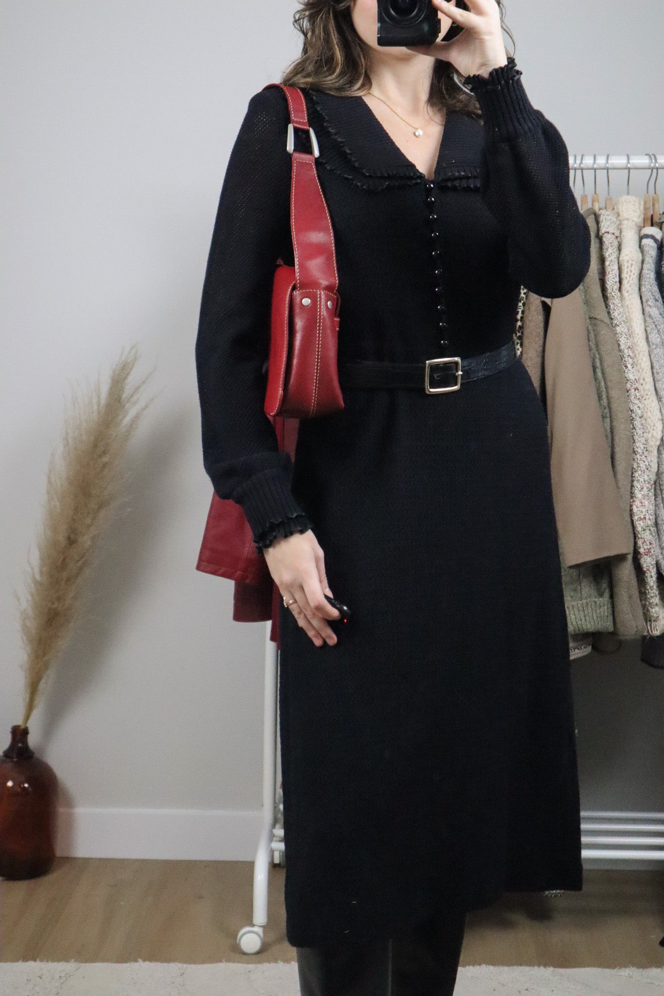 Vintage x Red Leather Purse