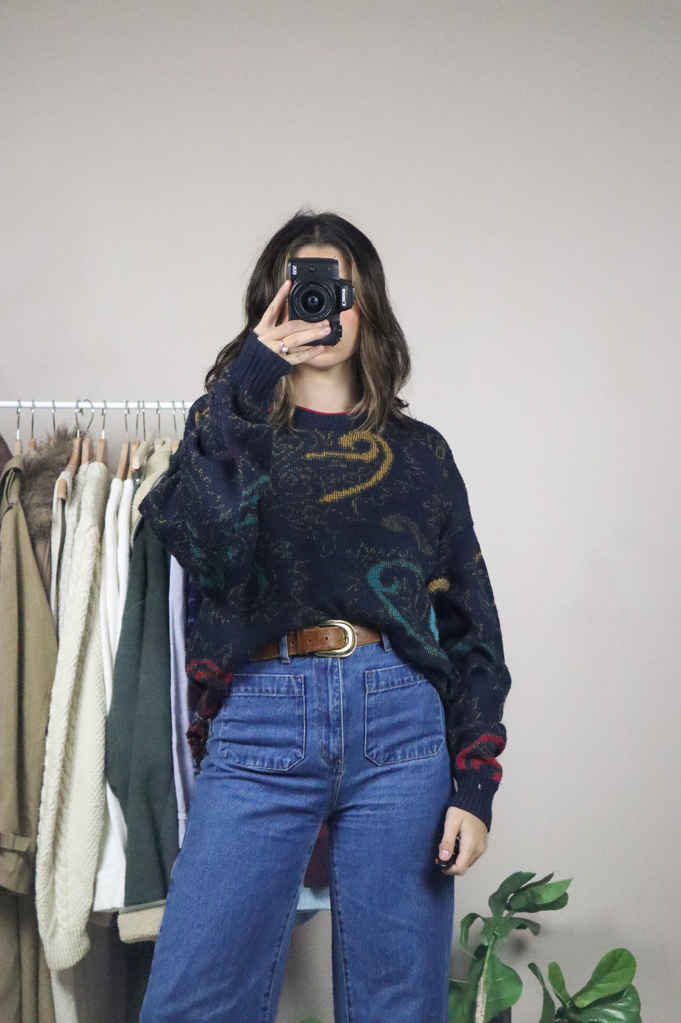 Made in Canada x Vintage x Paisly Knit (L)