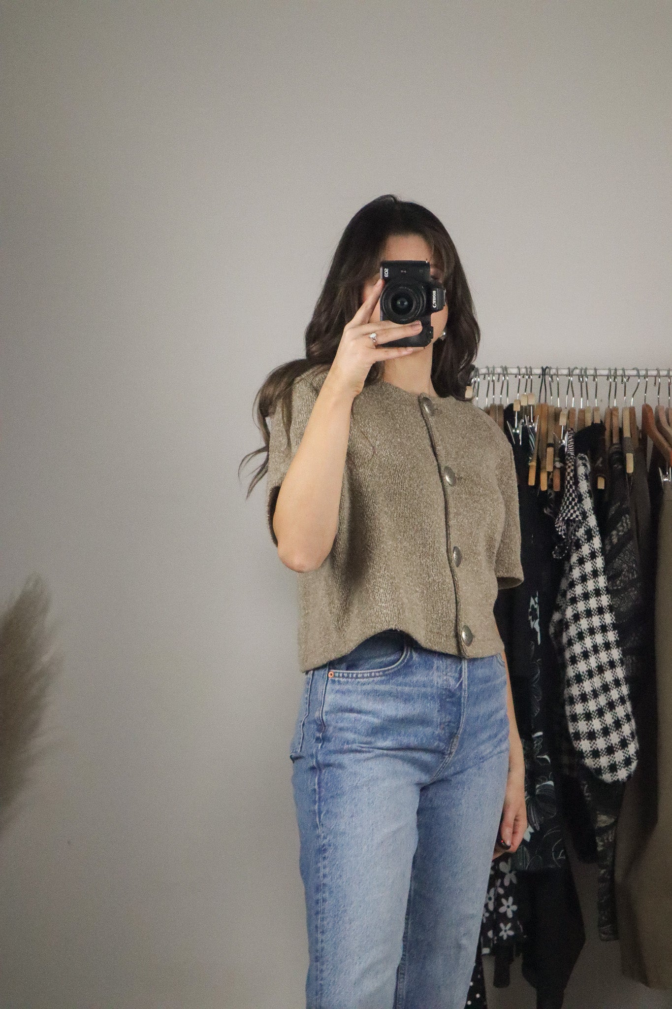 Made in Canada x Vintage x Cropped Knit (M)