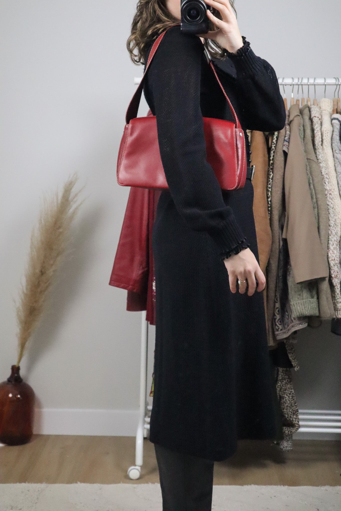 Vintage x Red Leather Purse