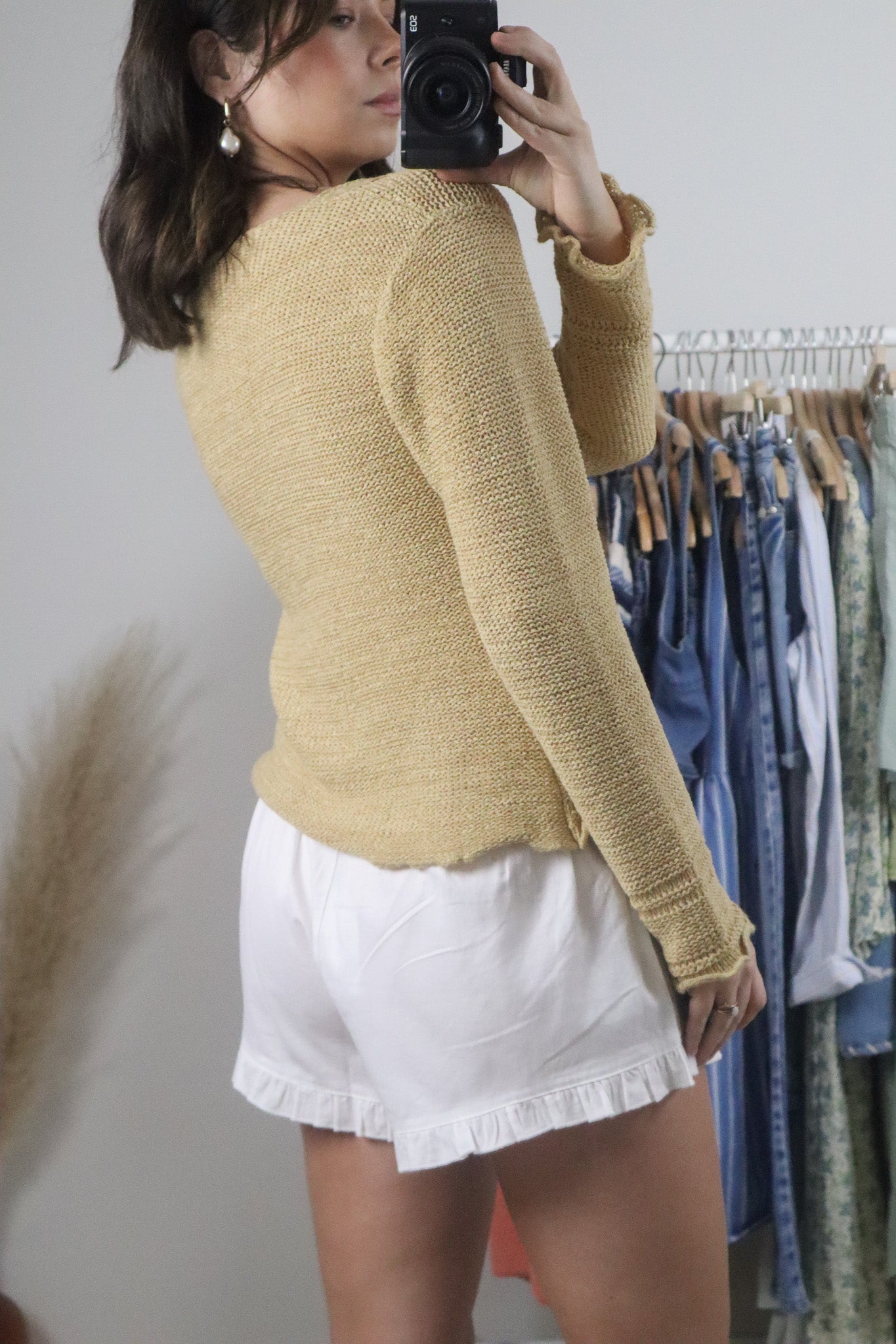 Vintage x Knit Long Sleeve Top (S)