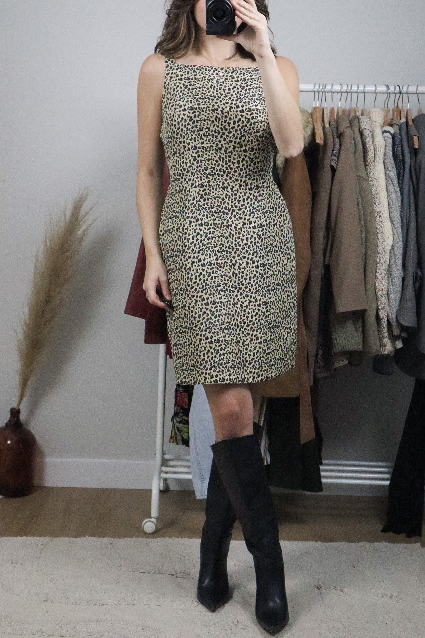 Vintage x Silk Cheetah Print Dress (8)