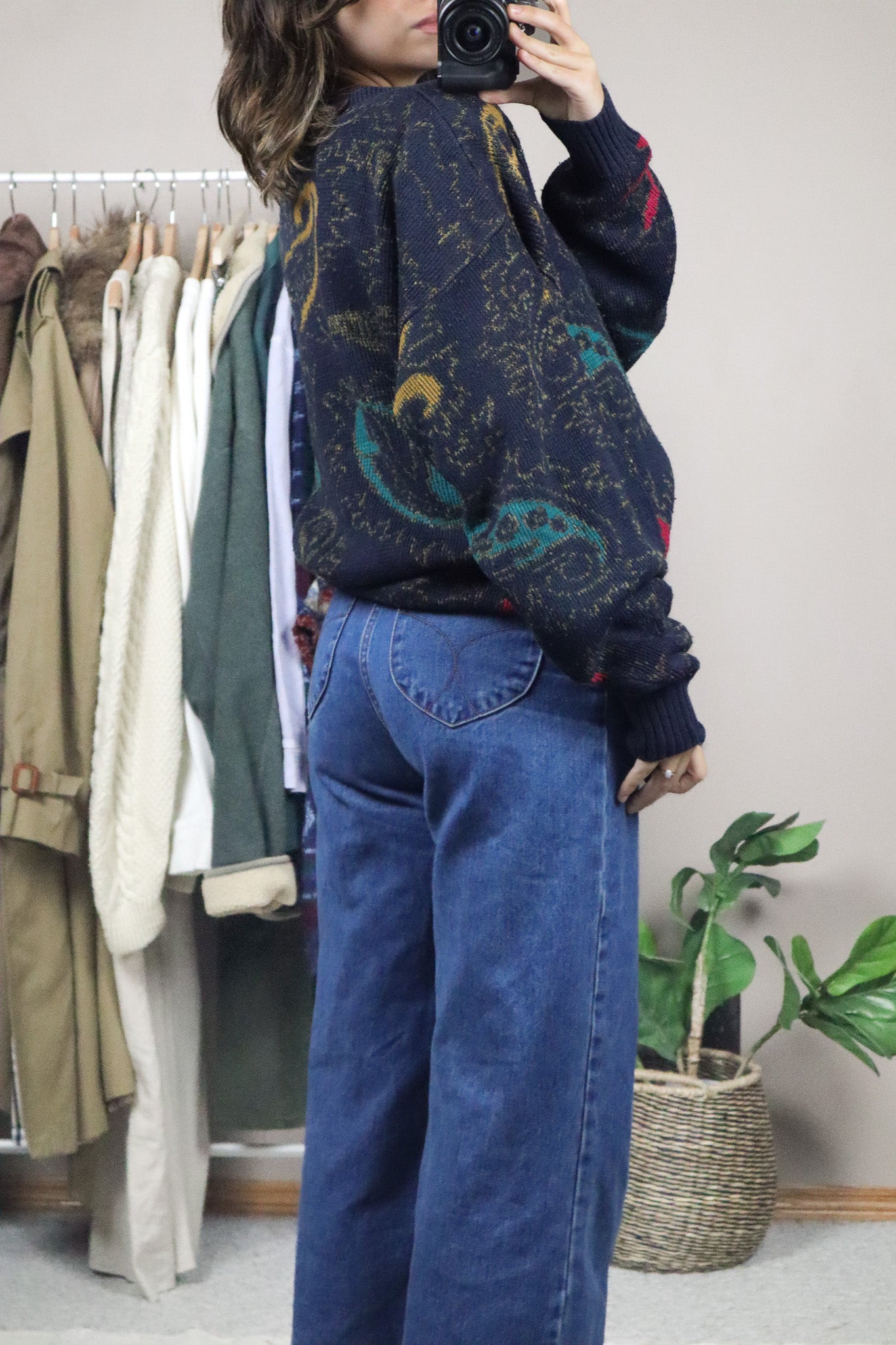 Made in Canada x Vintage x Paisly Knit (L)