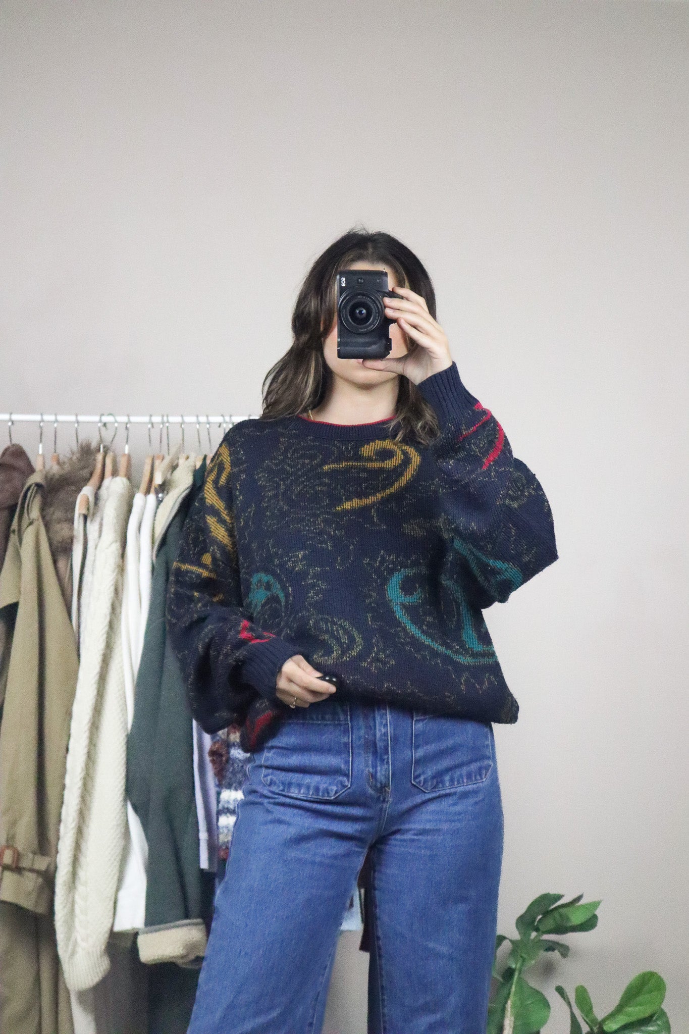 Made in Canada x Vintage x Paisly Knit (L)