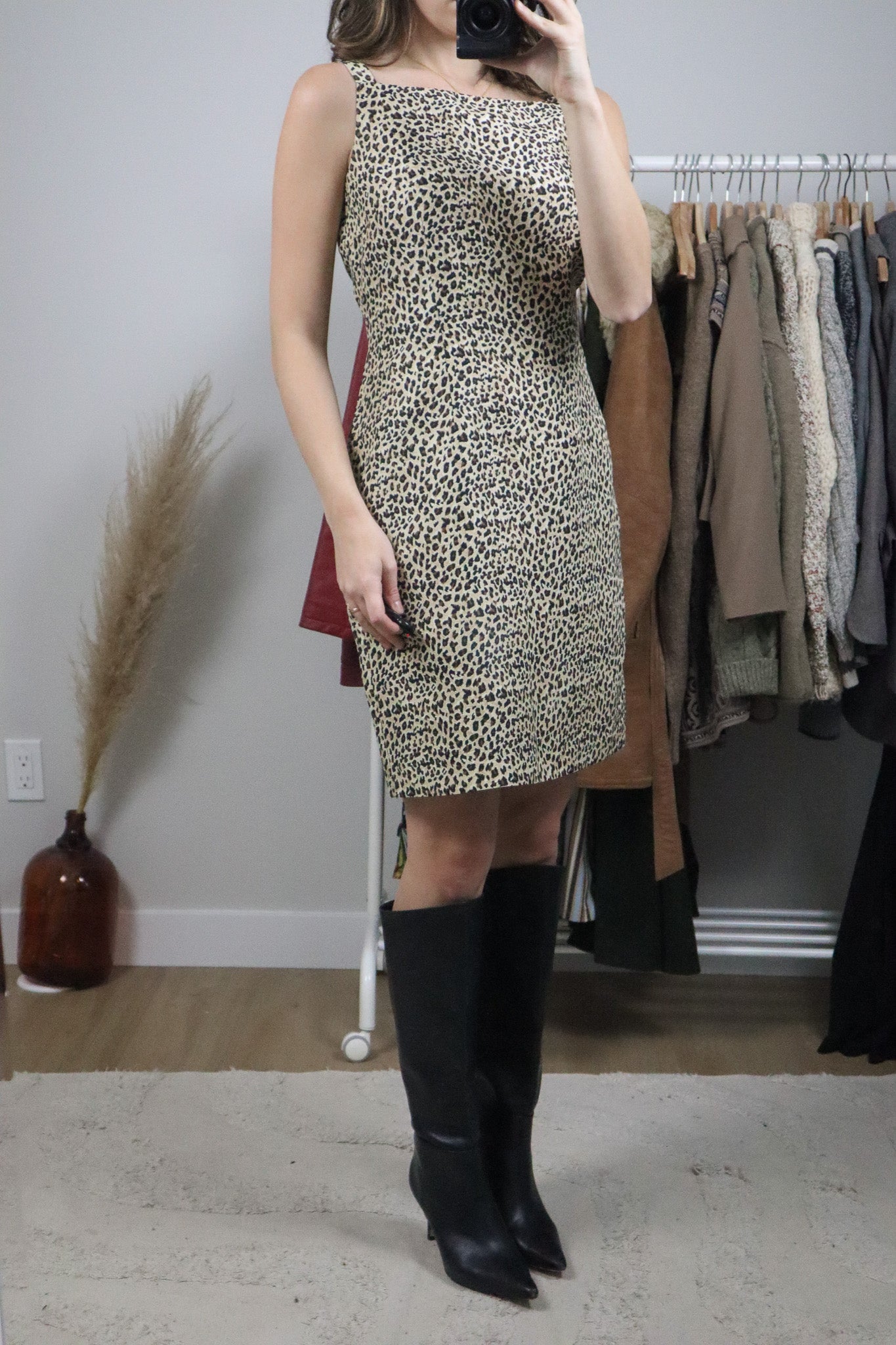 Vintage x Silk Cheetah Print Dress (8)