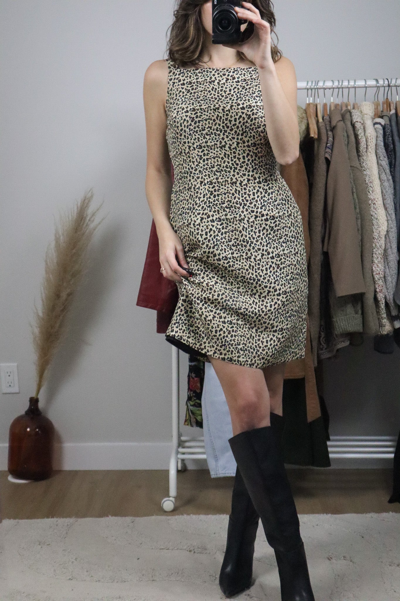 Vintage x Silk Cheetah Print Dress (8)
