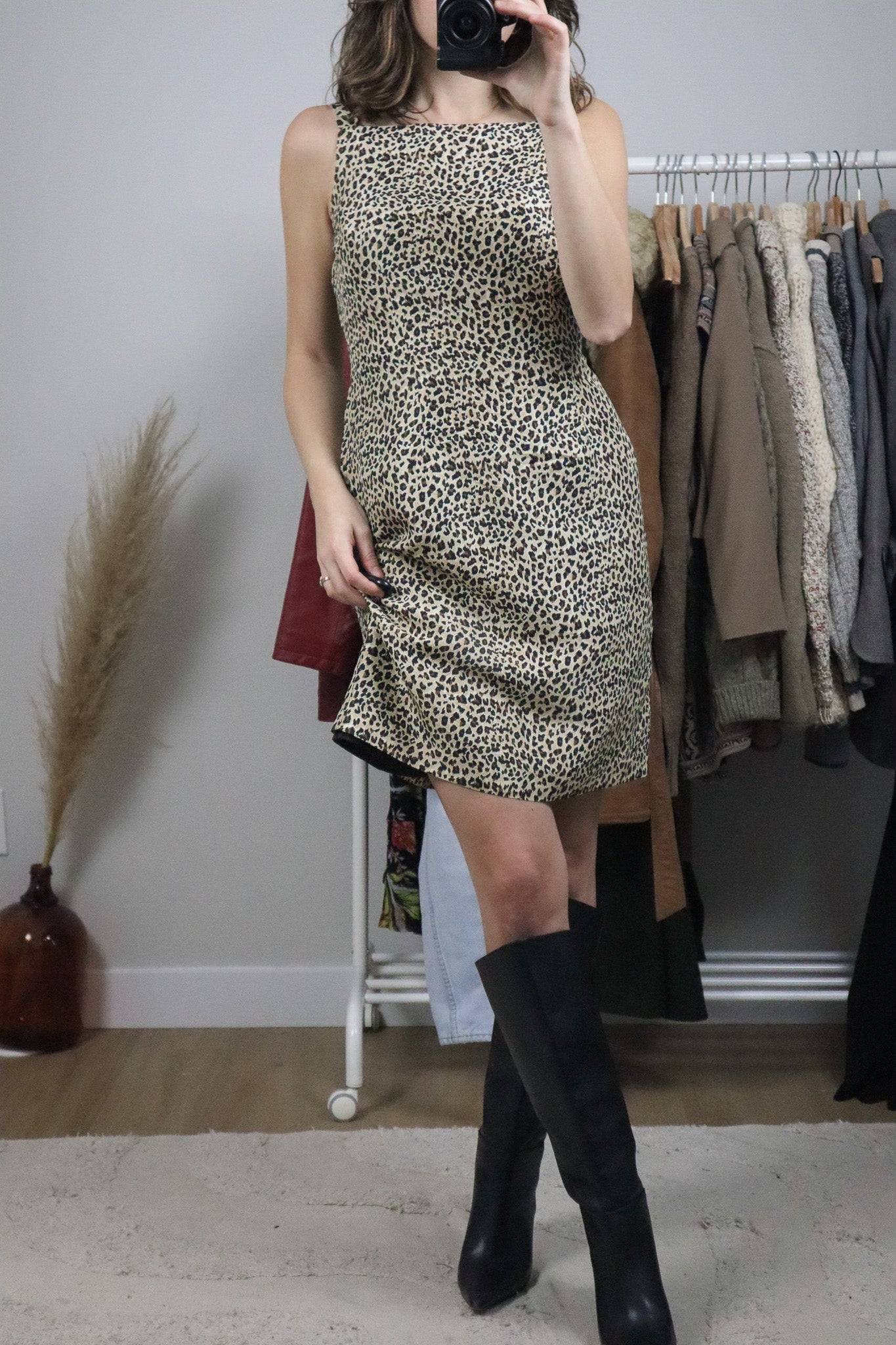Vintage x Silk Cheetah Print Dress (8)