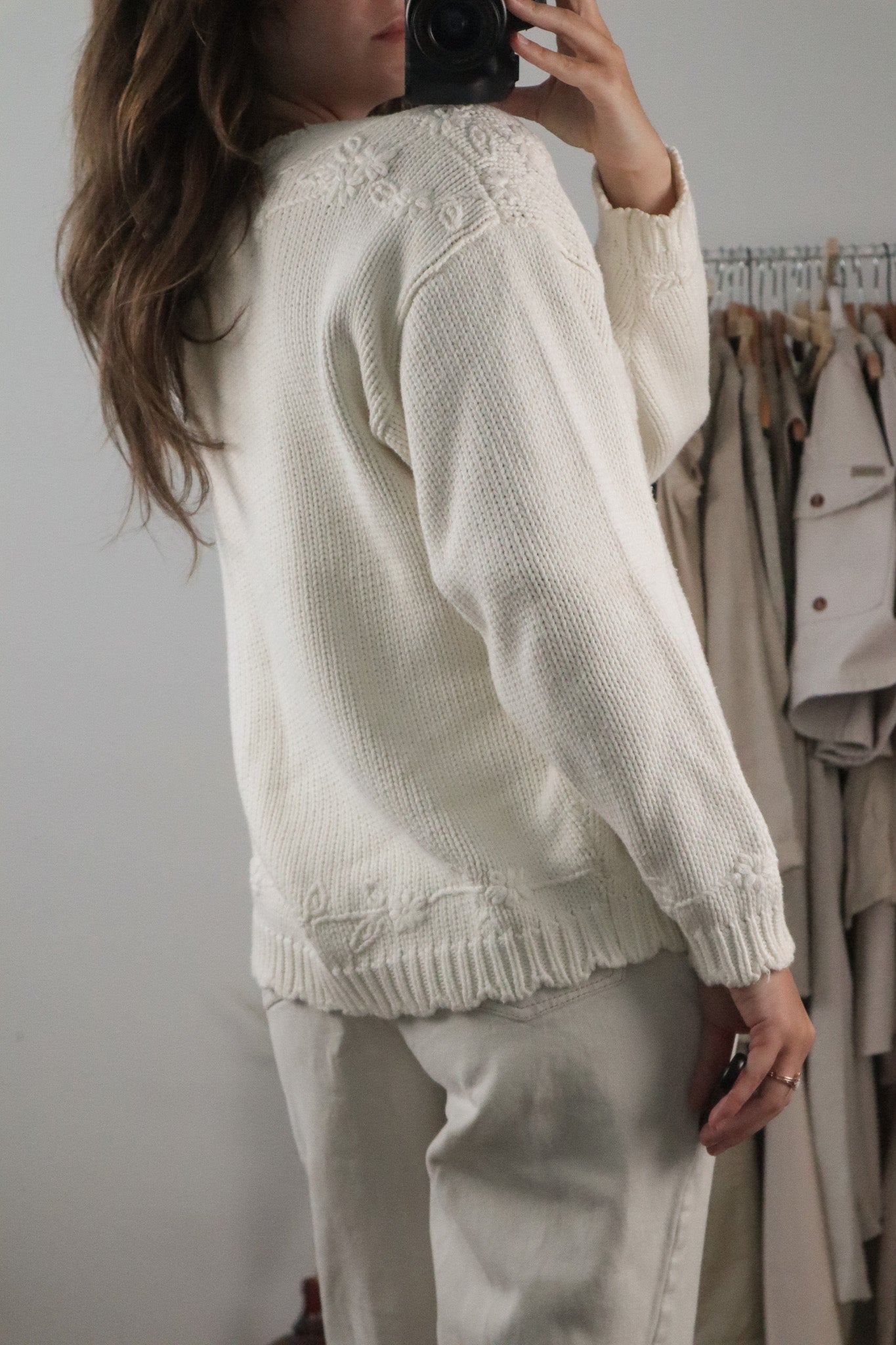Vintage x Embroidered Cardigan (M)