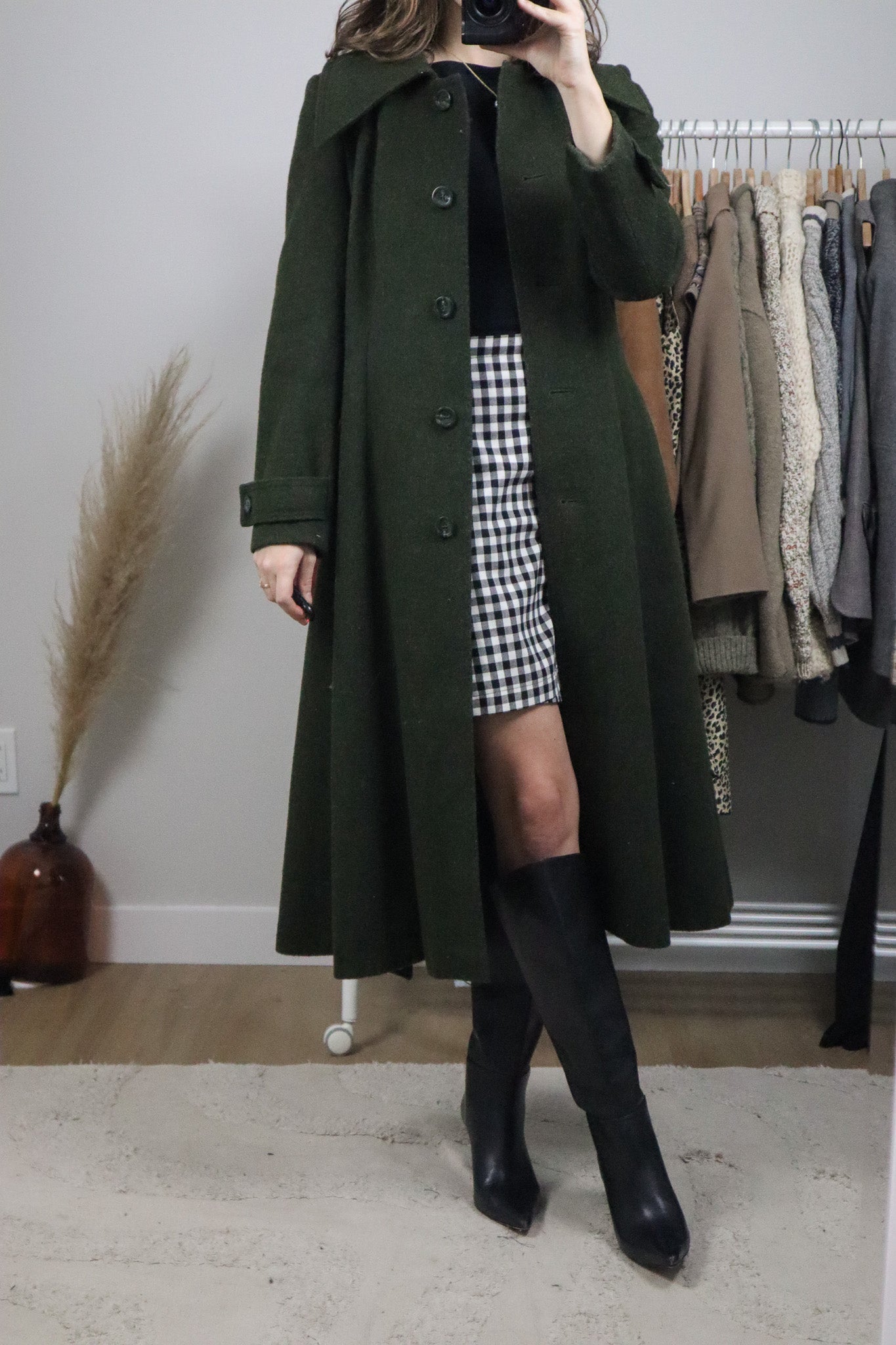 Vintage x Wool Blend Coat (XS)