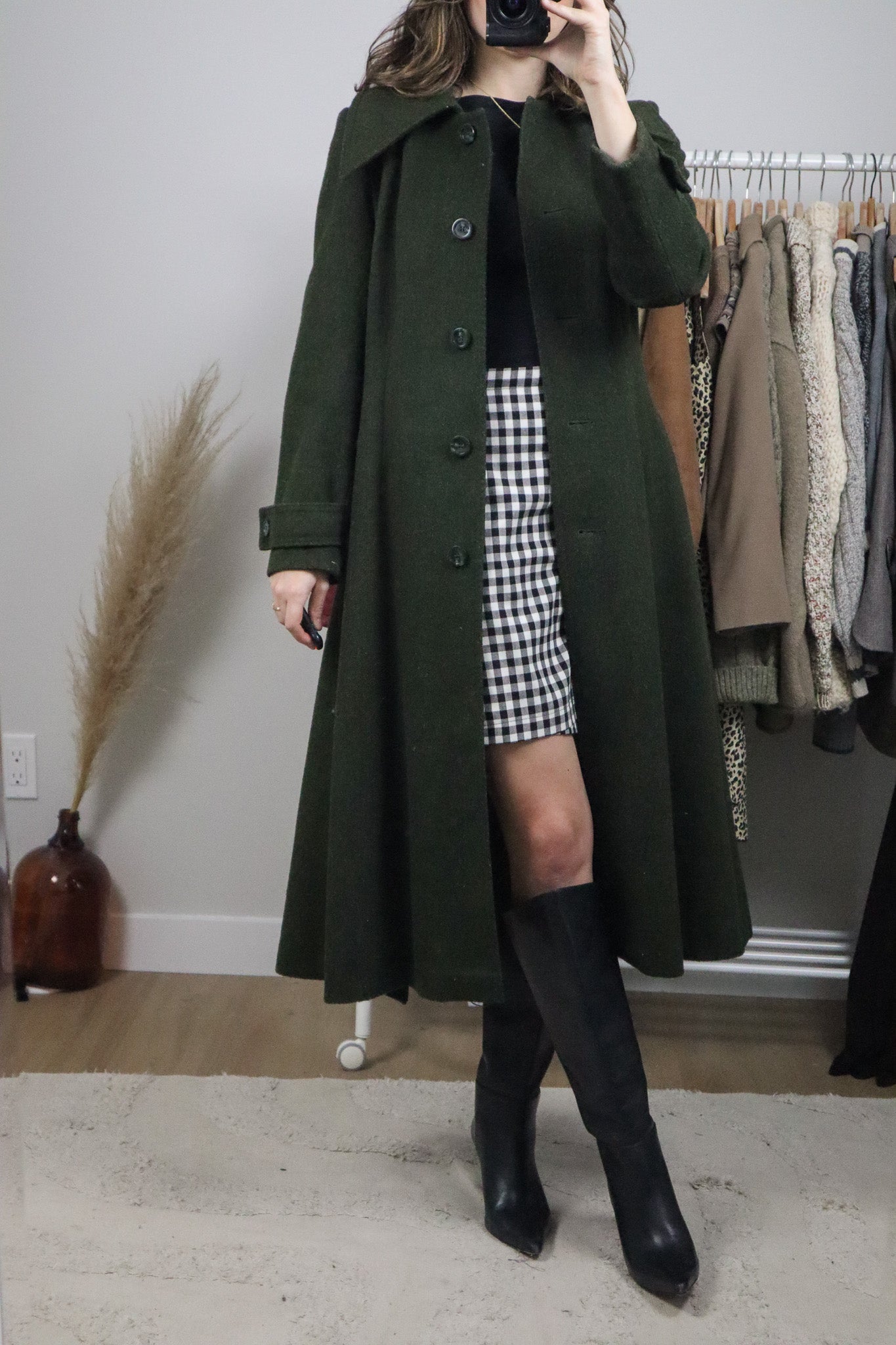 Vintage x Wool Blend Coat (XS)