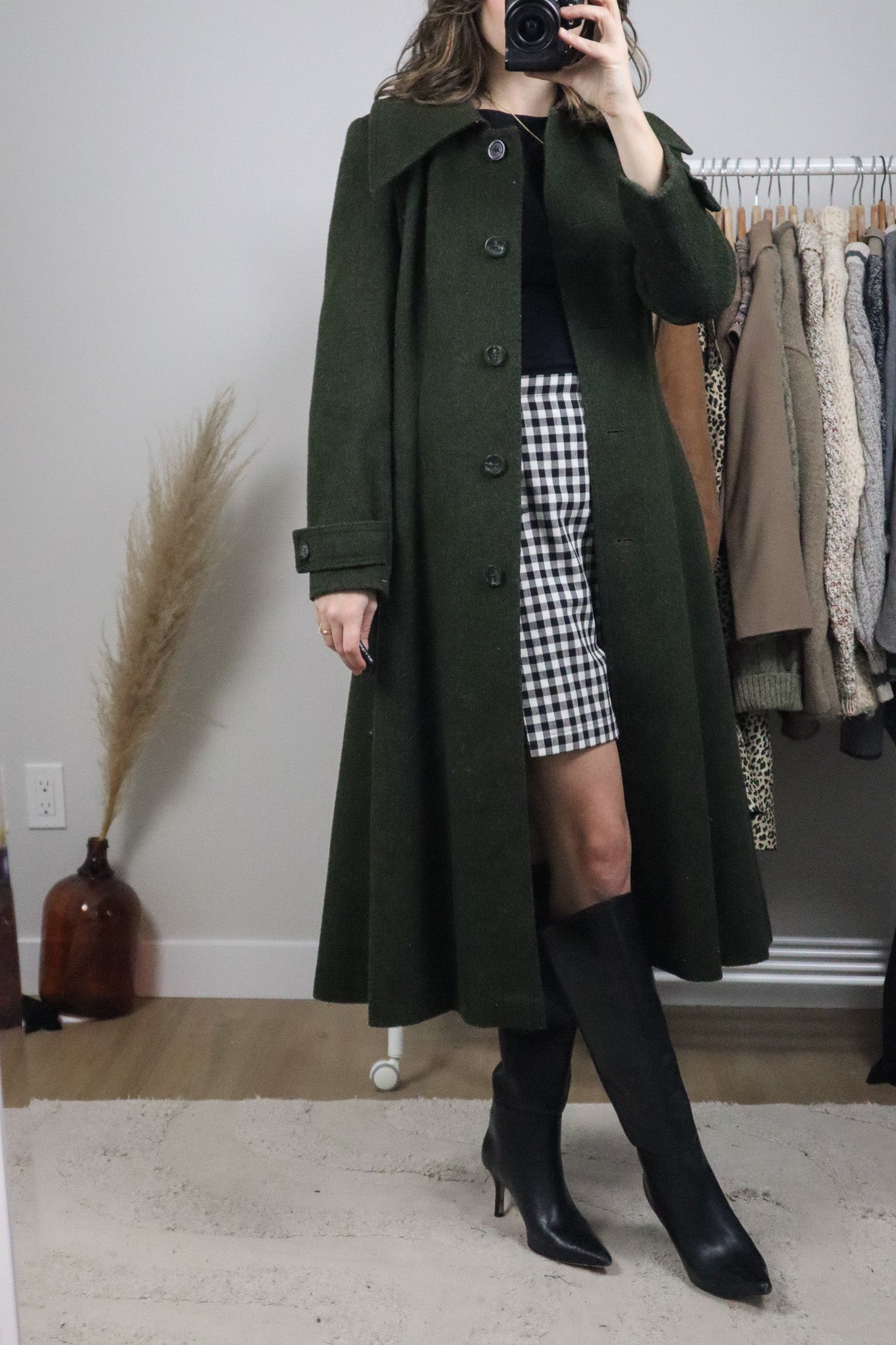 Vintage x Wool Blend Coat (XS)
