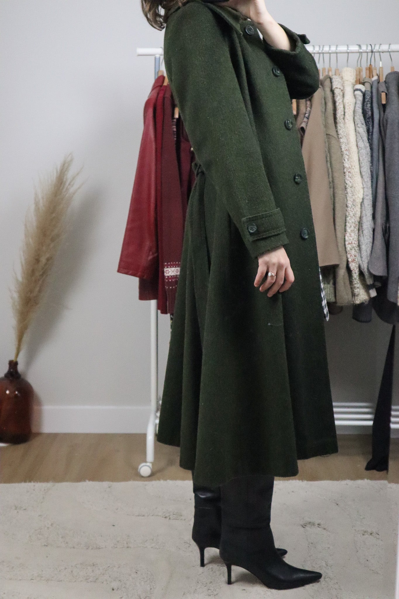 Vintage x Wool Blend Coat (XS)