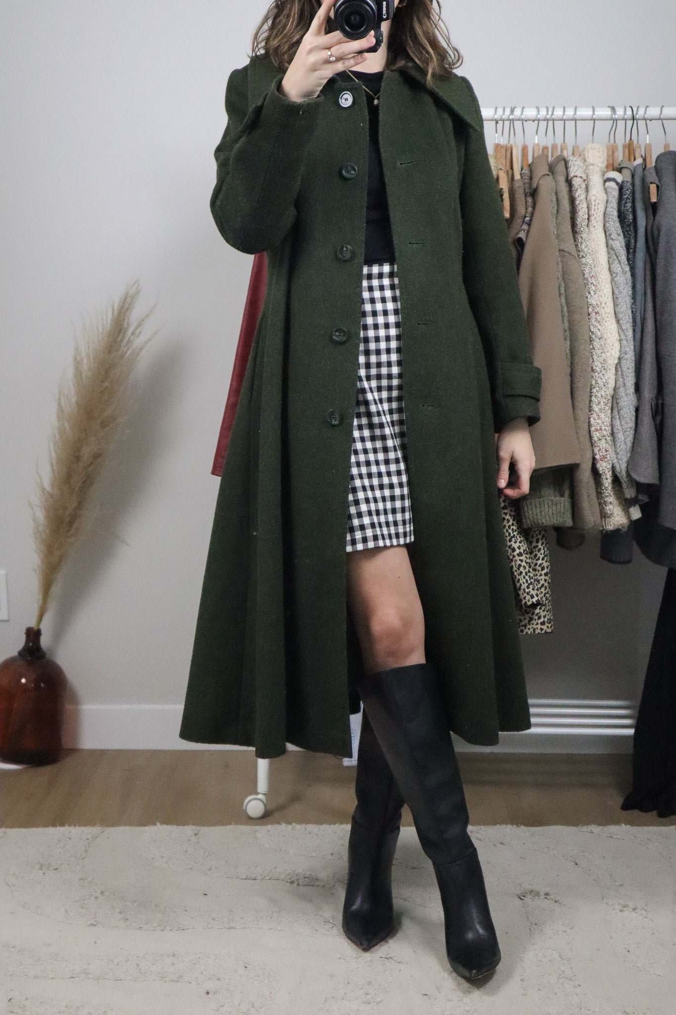 Vintage x Wool Blend Coat (XS)